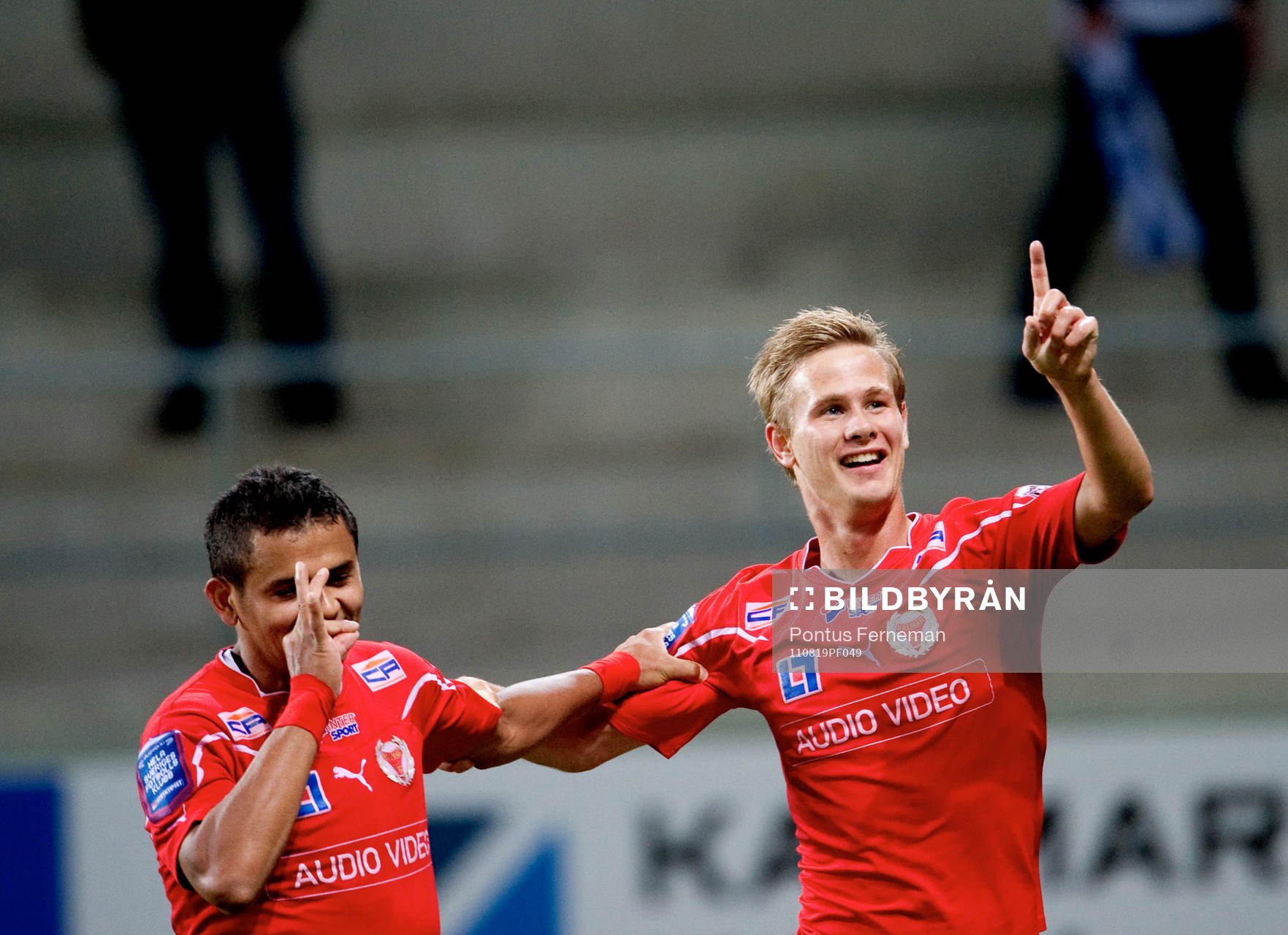 Daniel Sobralense, Erik Israelsson,  Kalmar, jubel