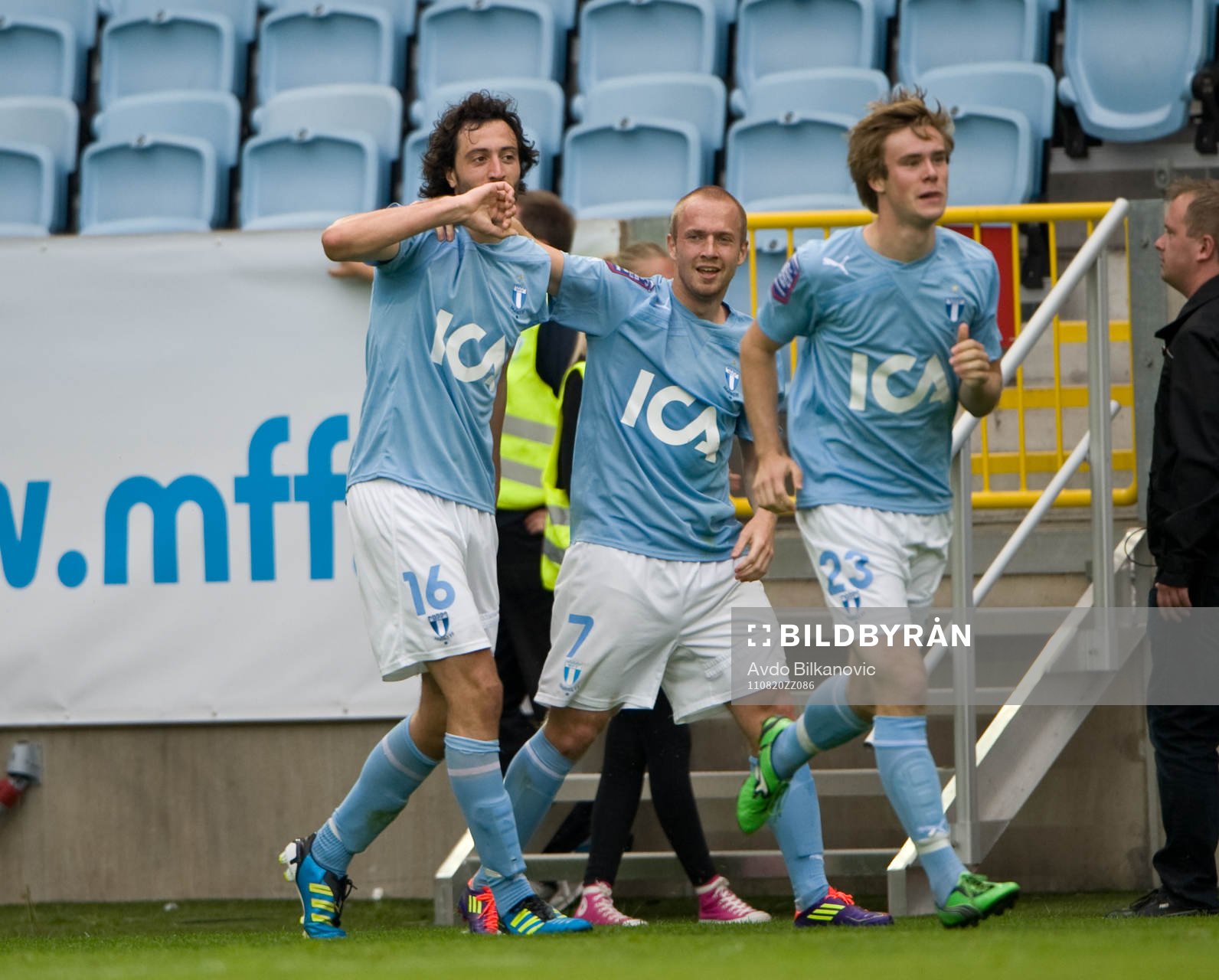 Yago Fernandez, Daniel Larsson, Tobias Malm, jubel, Malmö