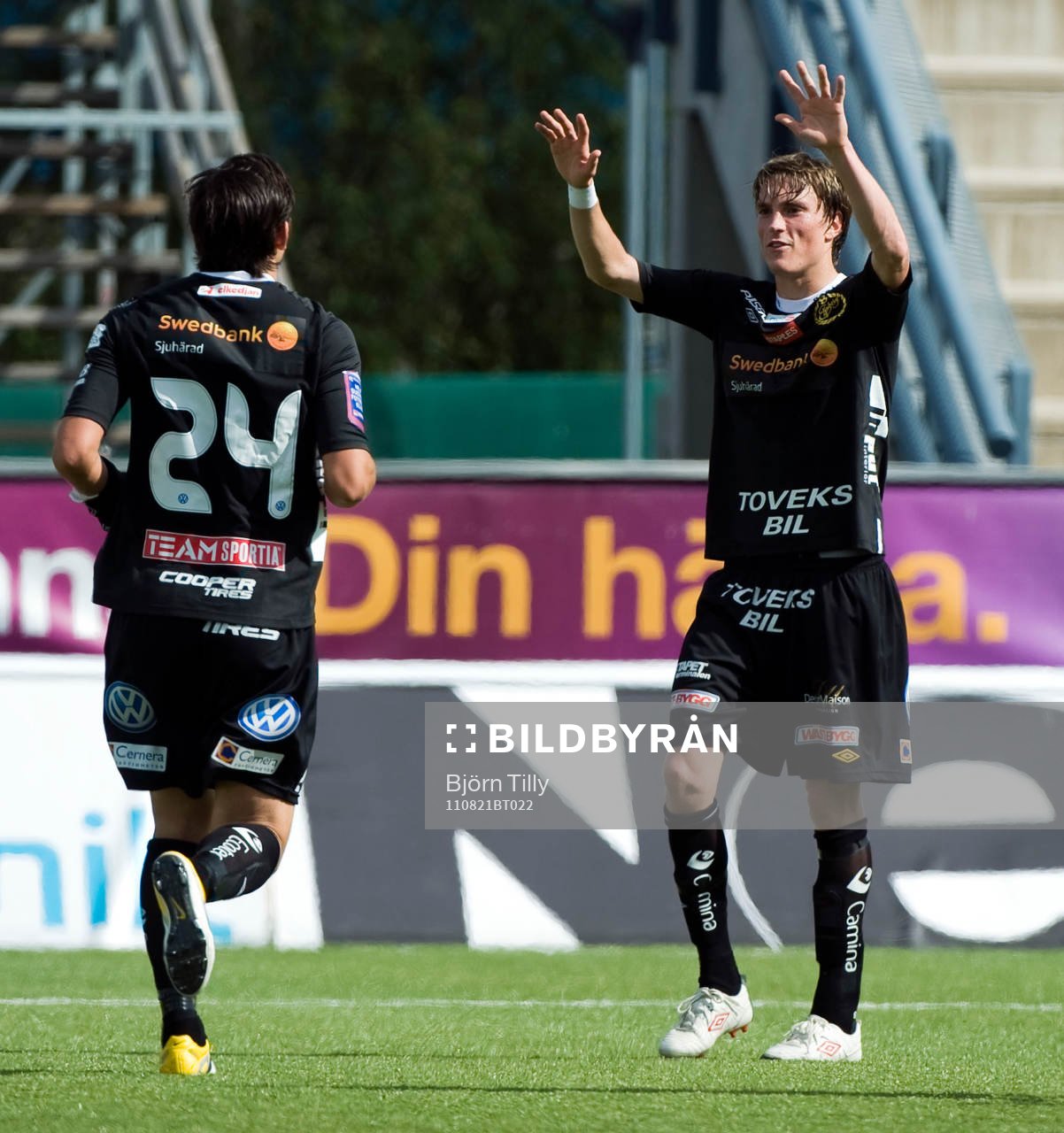 Stefan Ishizaki och Lasse Nilsson, Elfsborg, jubel