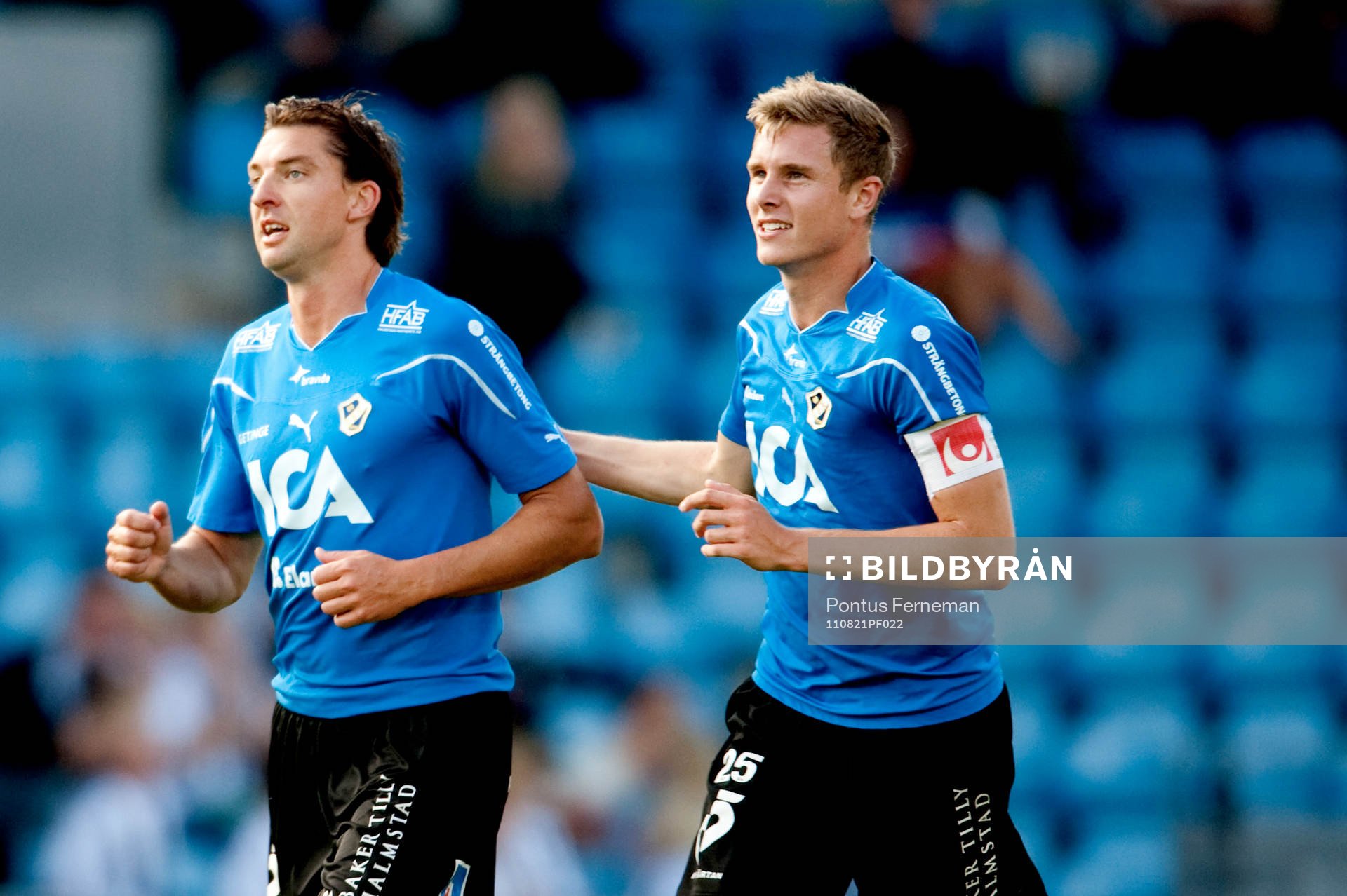  Mikael Rosen, Rickard Magyar, Halmstad, jubel.
