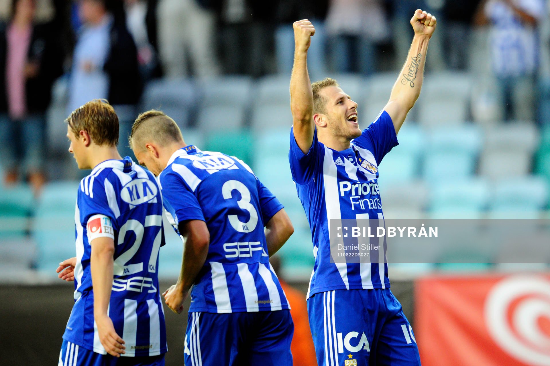 Joel Allansson, Logi Valgardsson och Tobias Hysén,