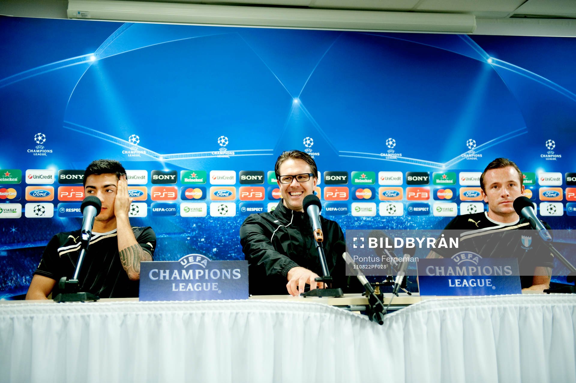Jiloan Hamad, Rikard Norling, tränare och Ulrich Vinzents