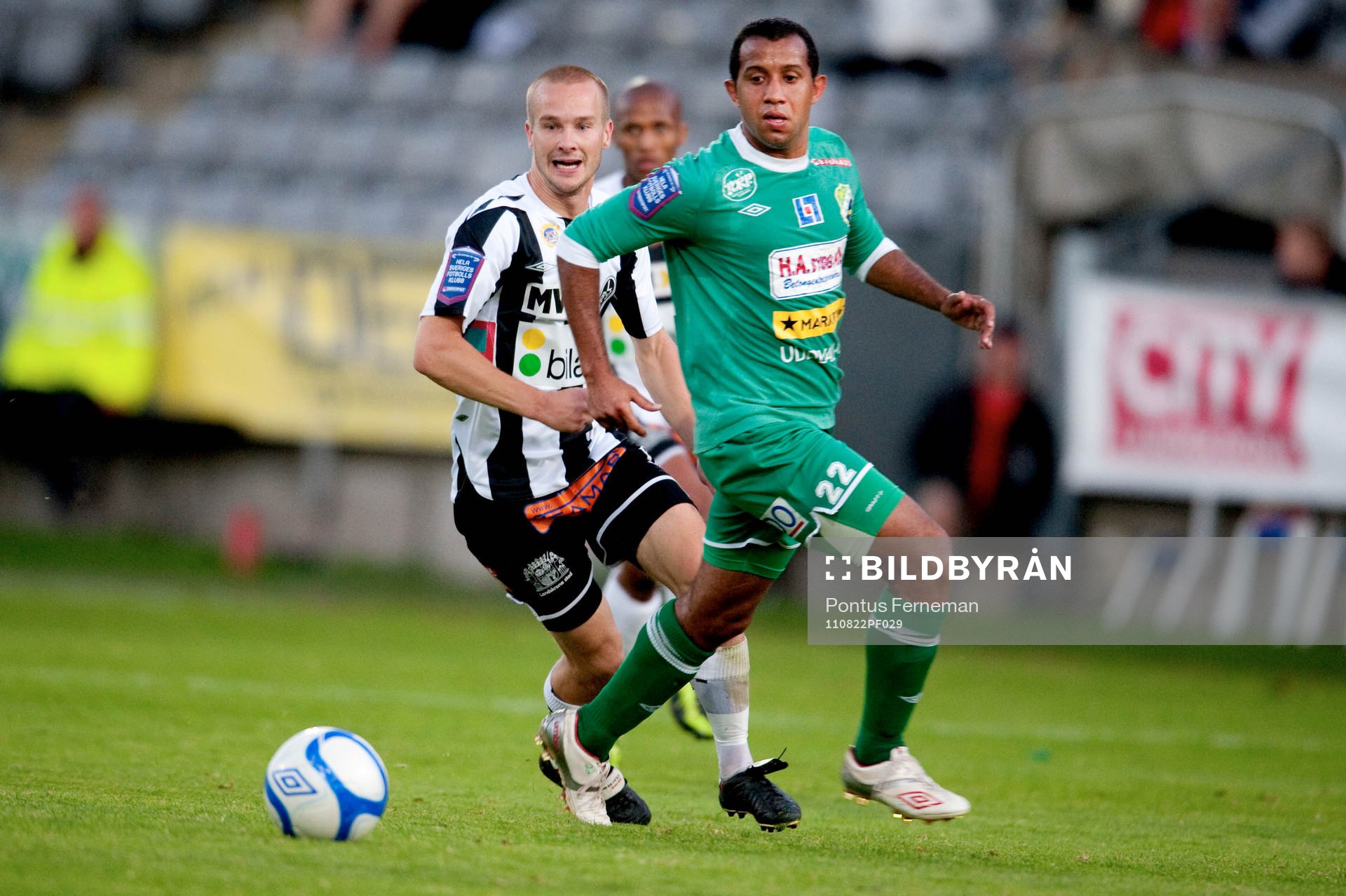 Fredirk Svanbäck,  Landskrona, Genalvo da Silva Oliviera,