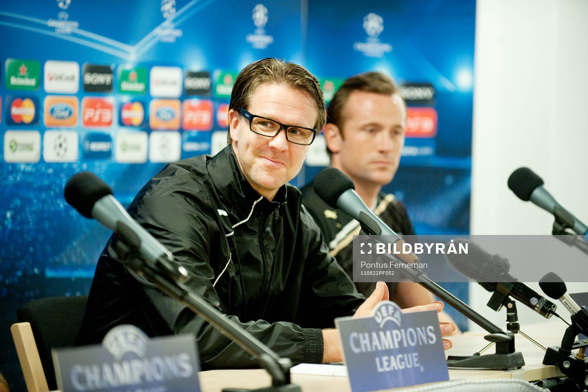 Rikard Norling, tränare och Ulrich Vinzents