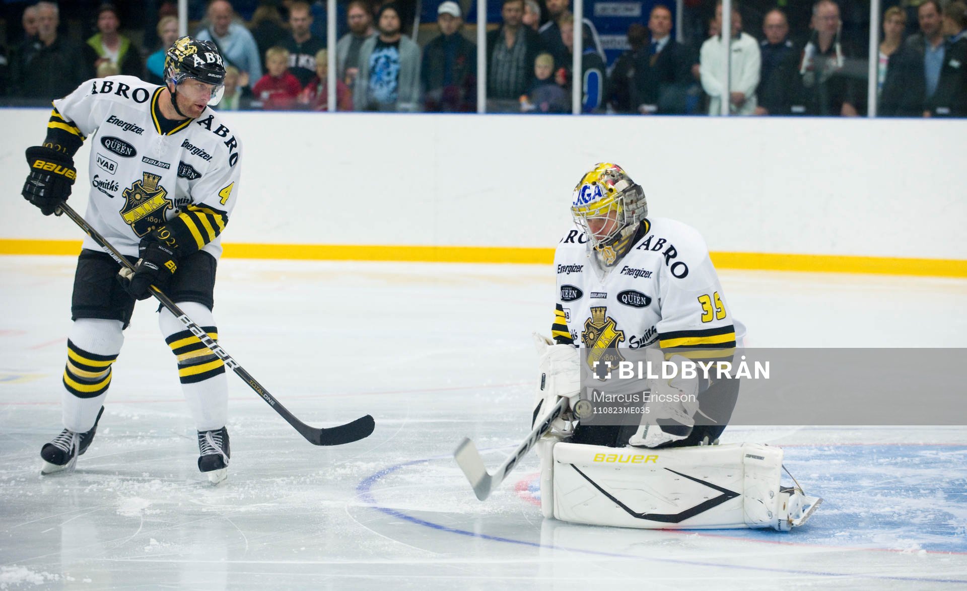 Fredrik Svensson och Markus Svensson, målvakt AIK