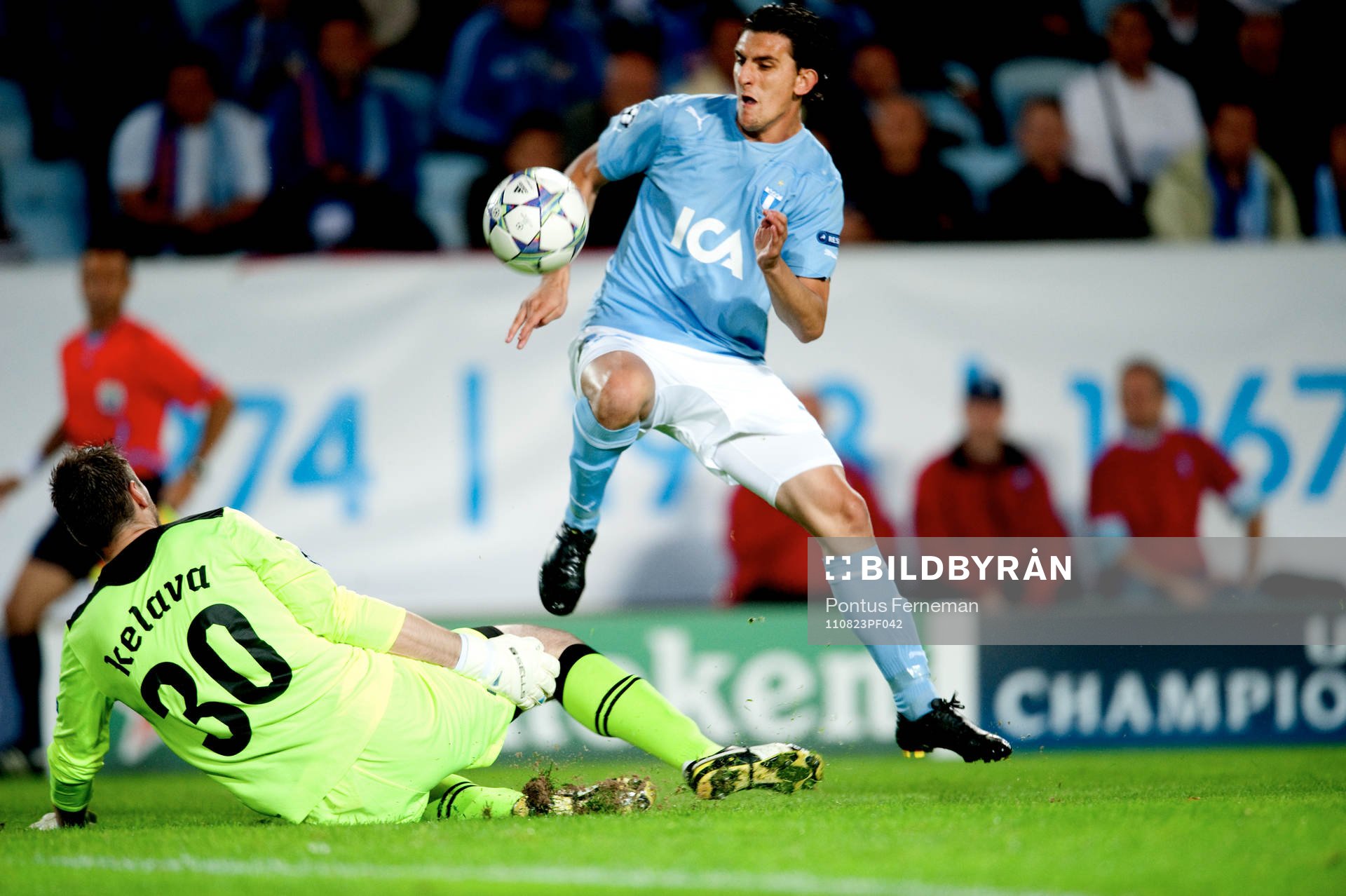 Fotboll, Champions League, Play-Off, Malmö FF - Dinamo