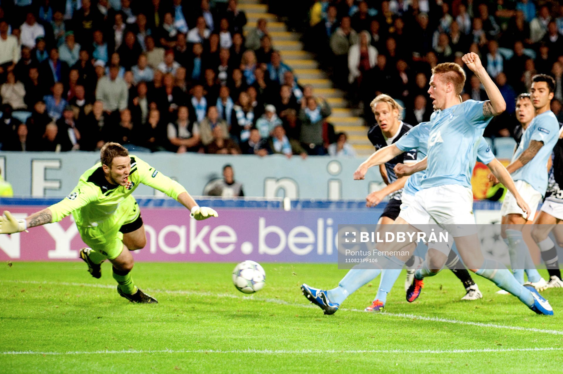 Fotboll, Champions League, Play-Off, Malmö FF - Dinamo