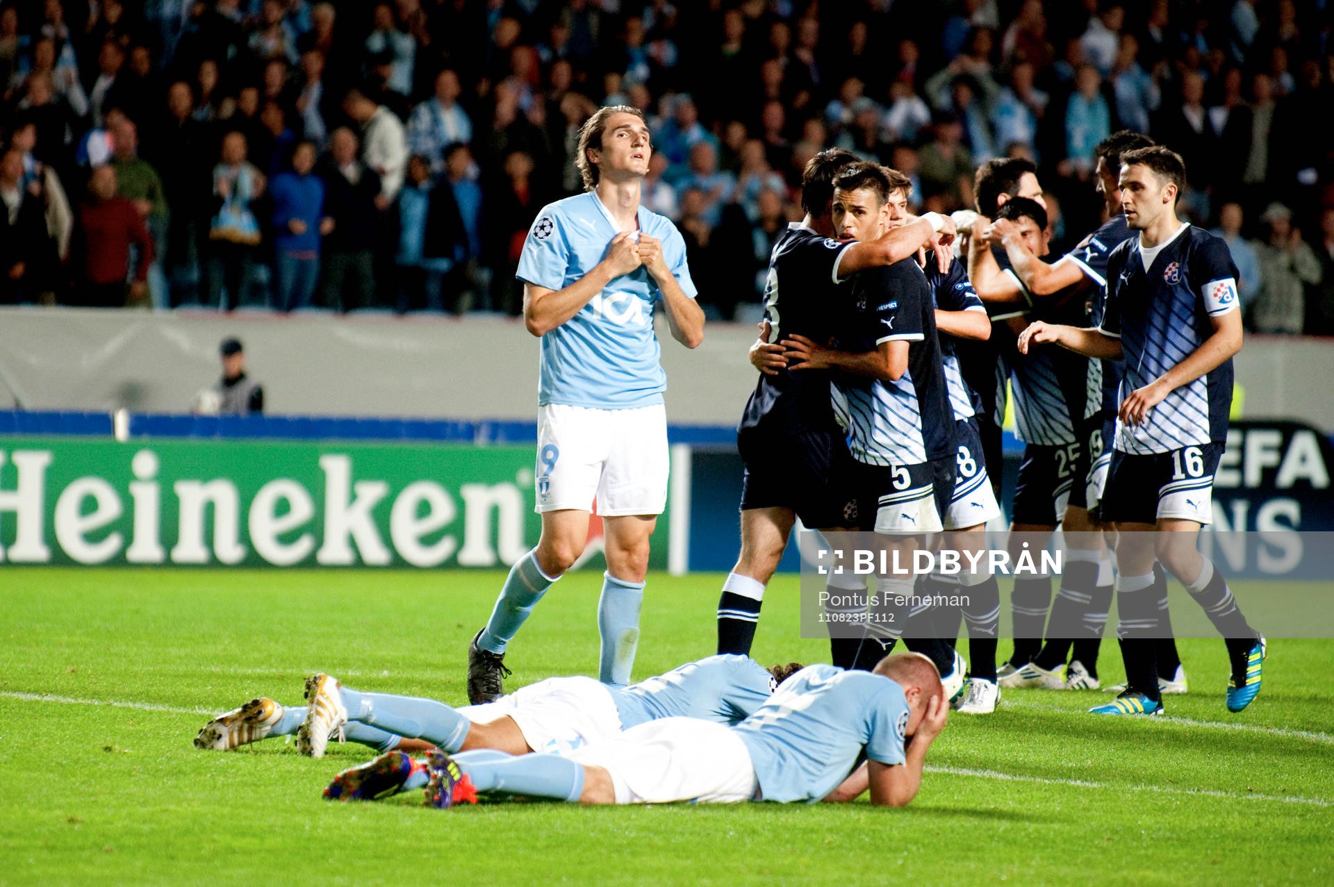 Fotboll, Champions League, Play-Off, Malmö FF - Dinamo