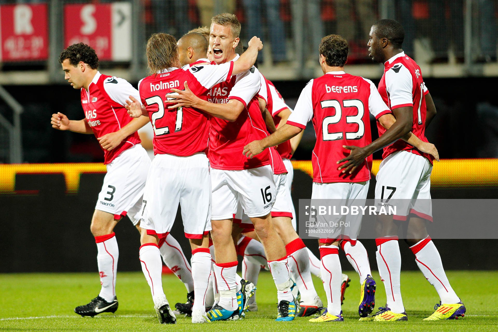 Pontus Wernbloom, AZ, jubel med  Brett Holman och Jozy