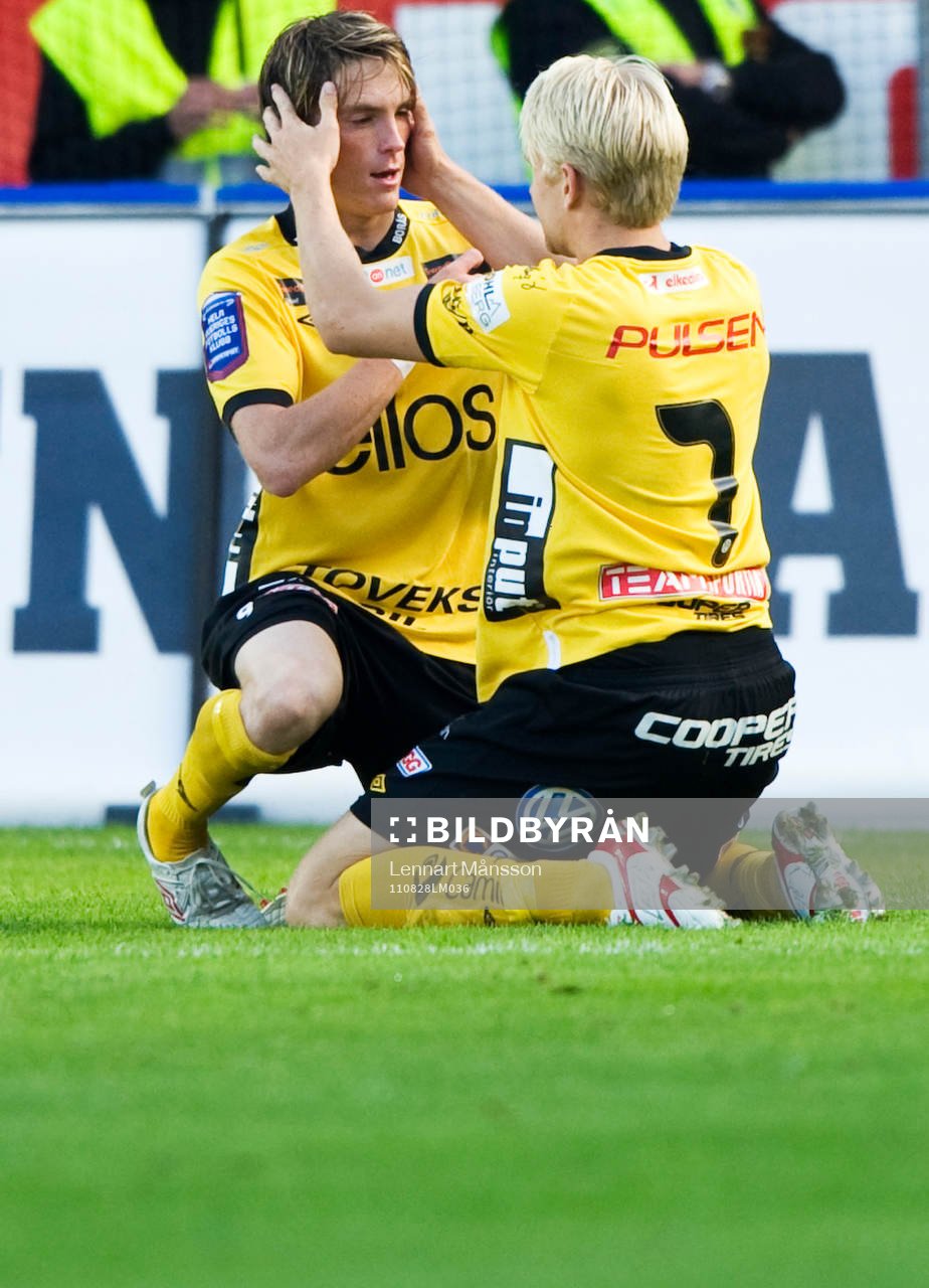 1-1 Lasse Nilsson som grattas av Johan Larsson, Elfsborg