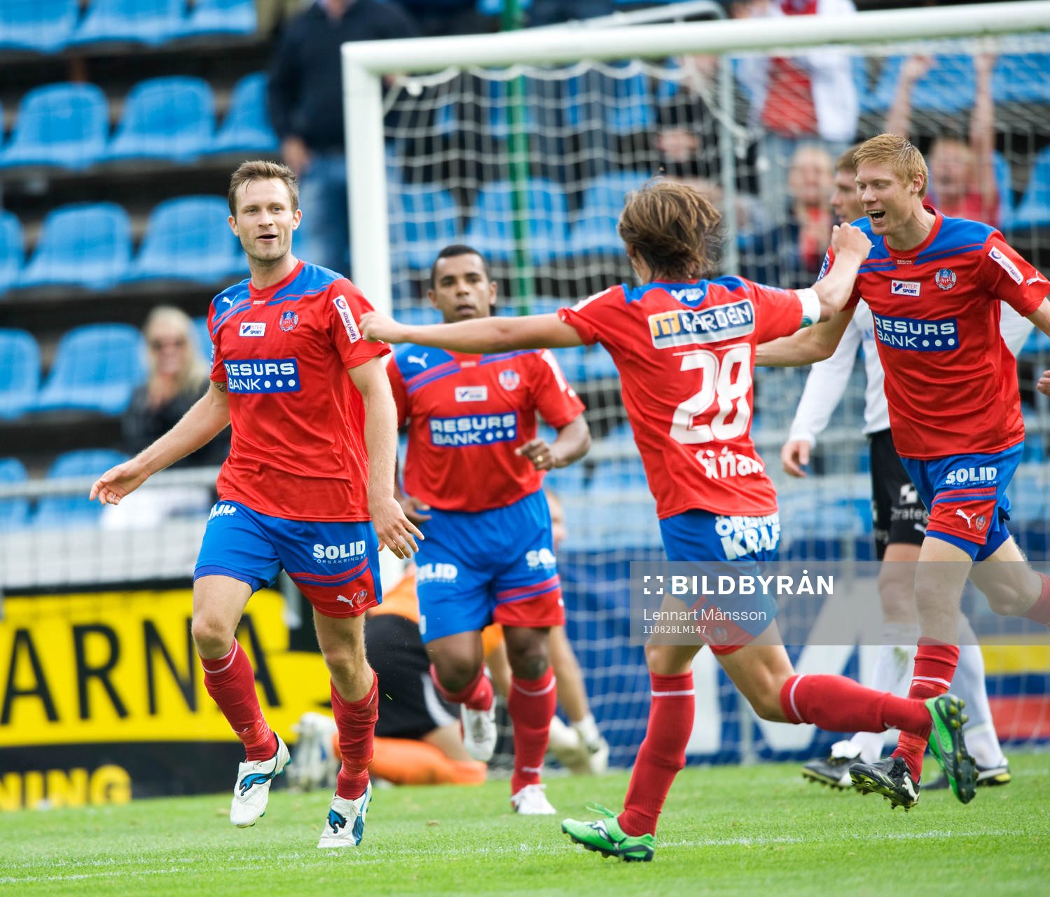 1-0 Hannu Patronen, Helsingborg, med ett drömmål. Jubel
