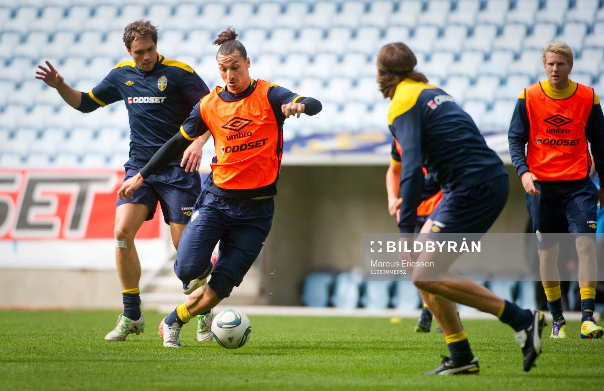 Johan Elmander och Zlatan Ibrahimovic