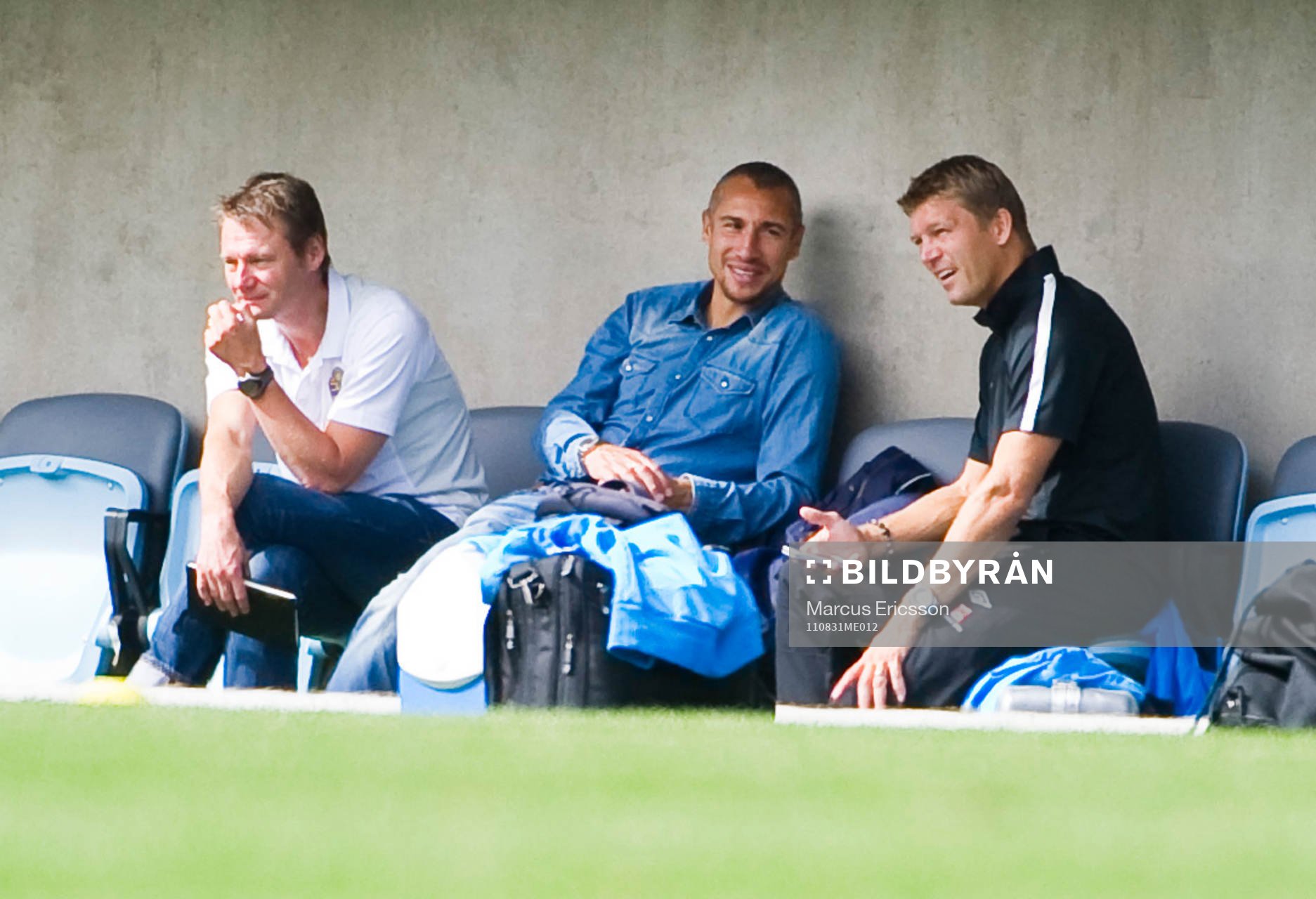 Henrik Larsson på besök. Här