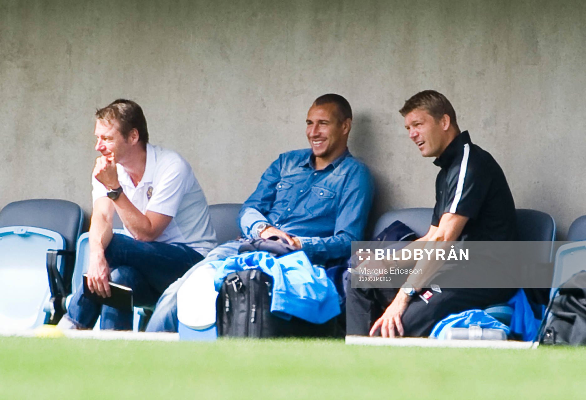 Henrik Larsson på besök. Här