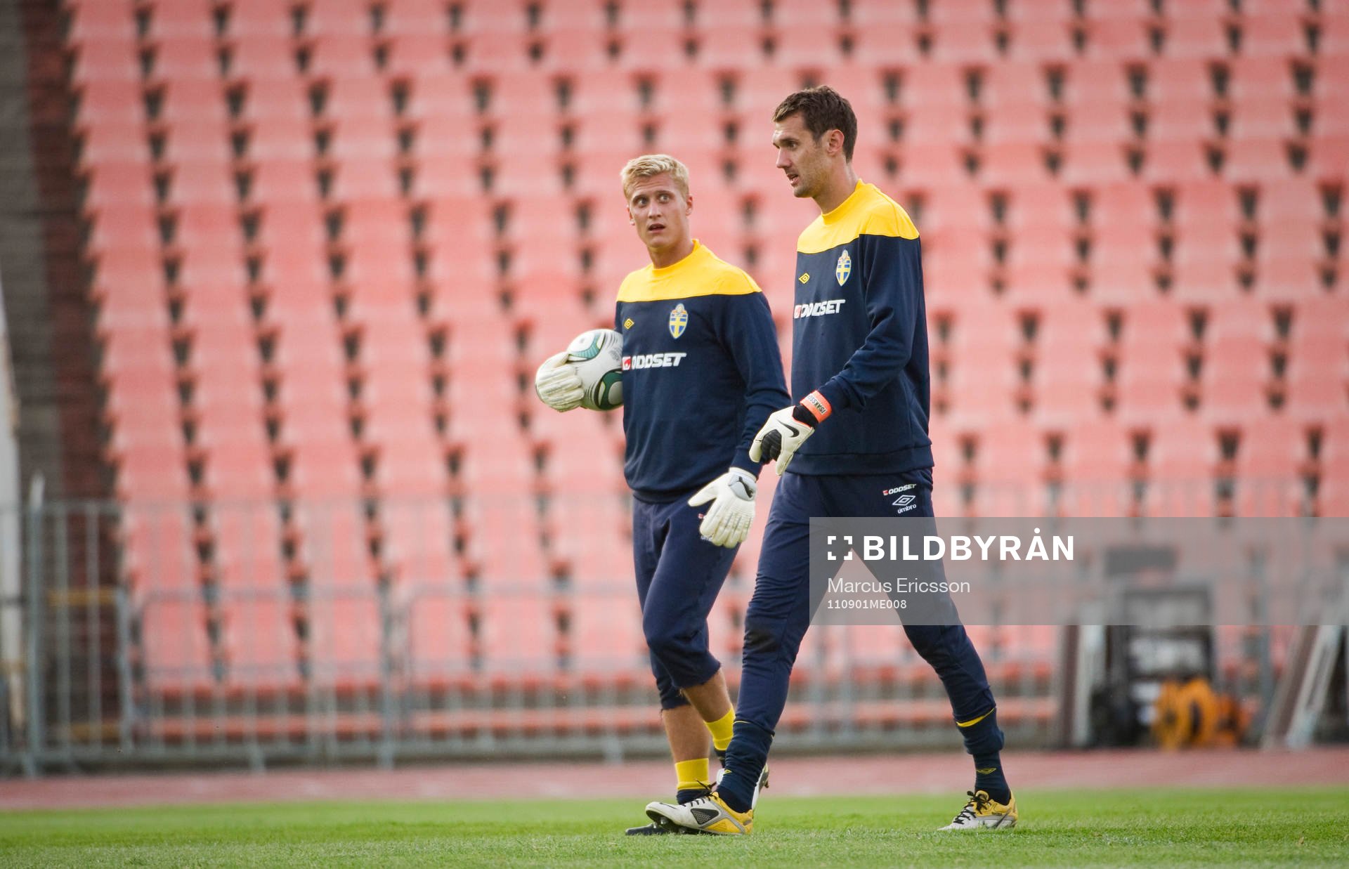 Pär Hansson och Andreas Isaksson, målvakt