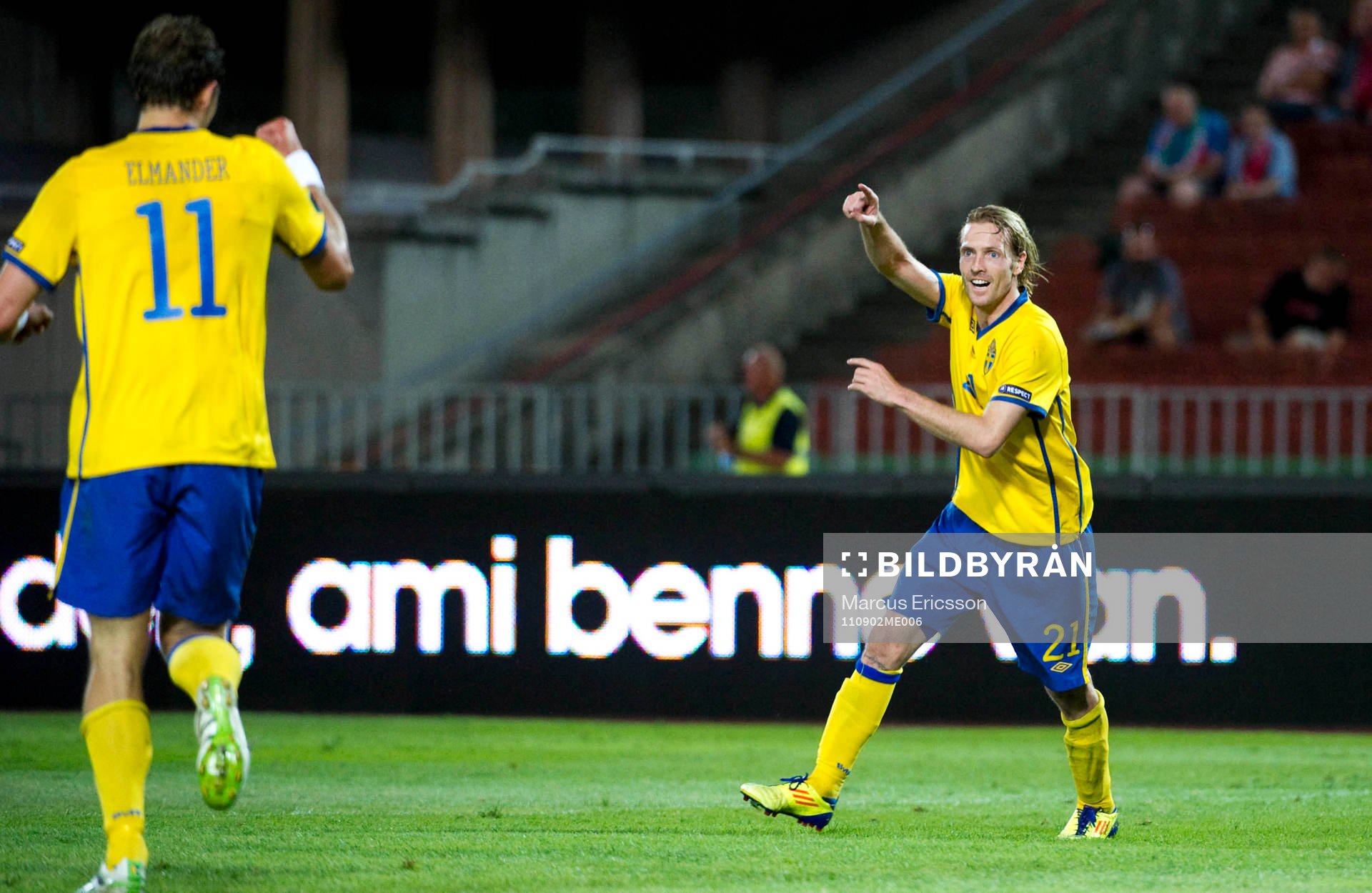 Christian Wilhelmsson, Sverige, jubel