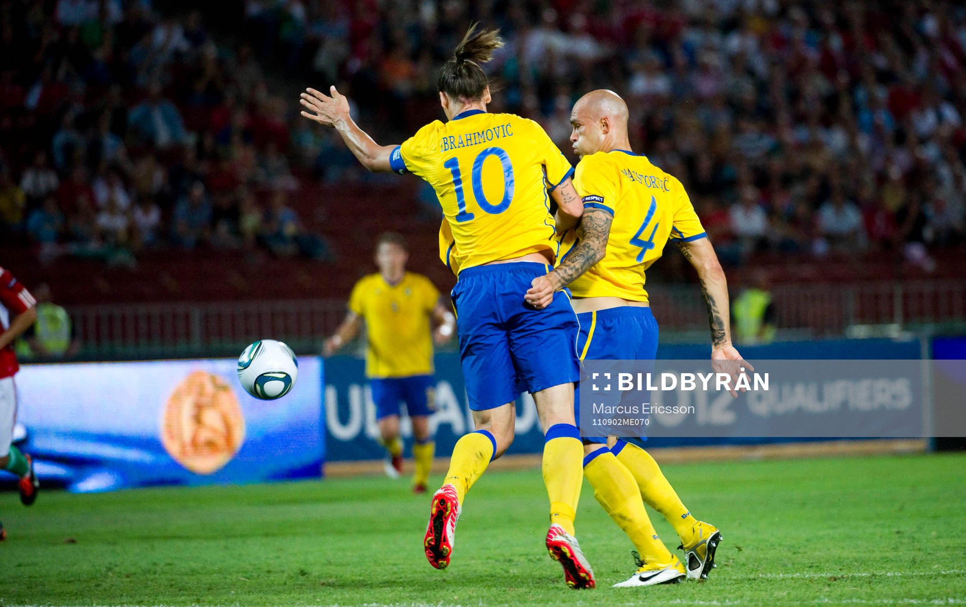Zlatan Ibrahimovic och Daniel Majstorovic, krockar