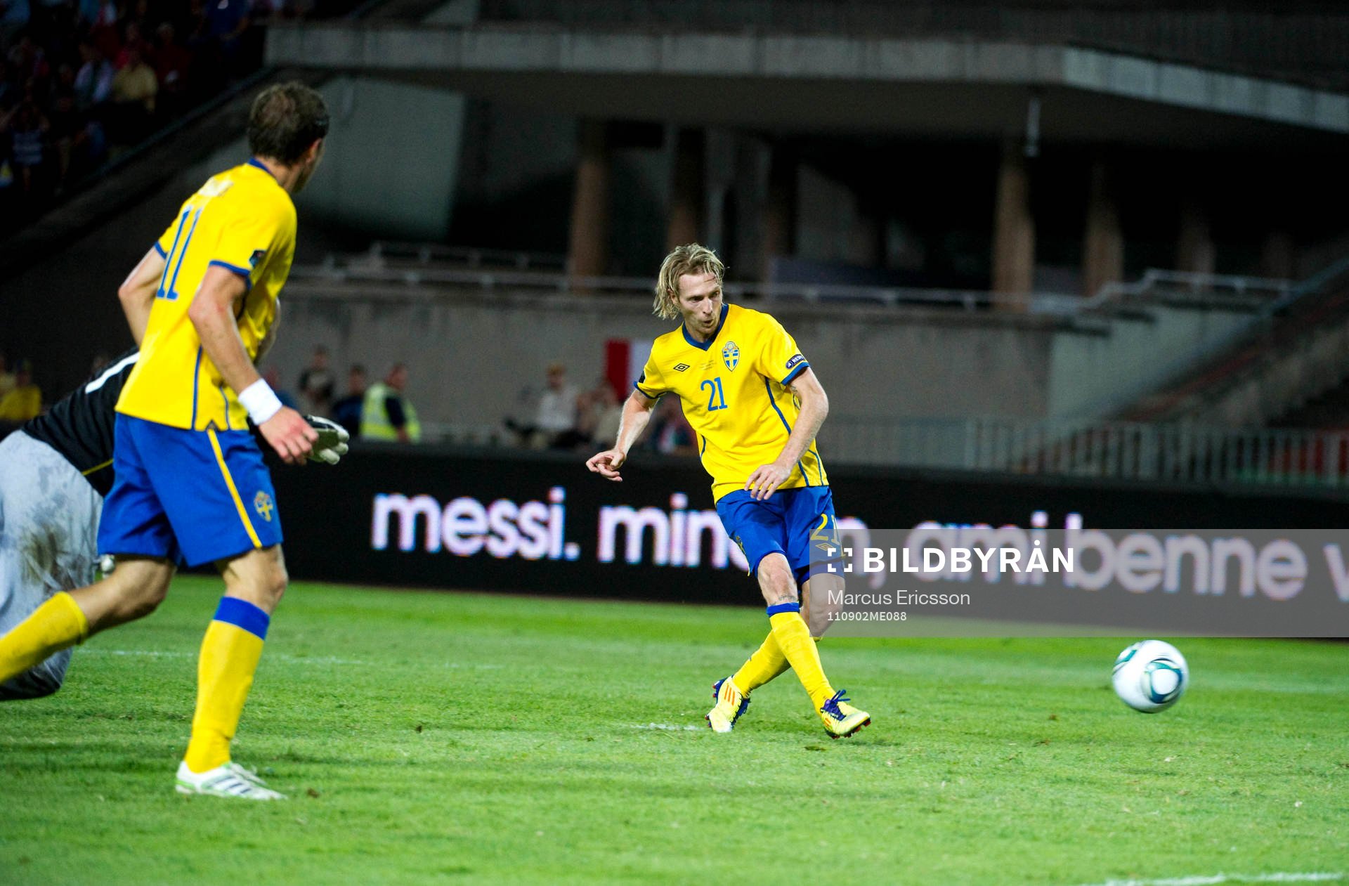 Christian Wilhelmsson, Sverige gör 1-1