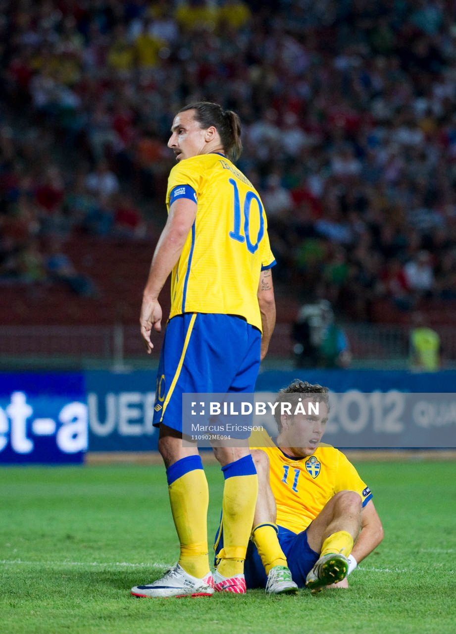 Zlatan Ibrahiovic och Johan Elmander
