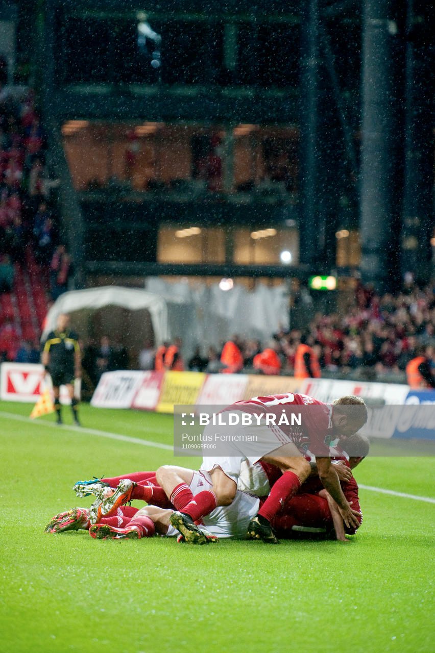 Danmark, jubel, 2-0