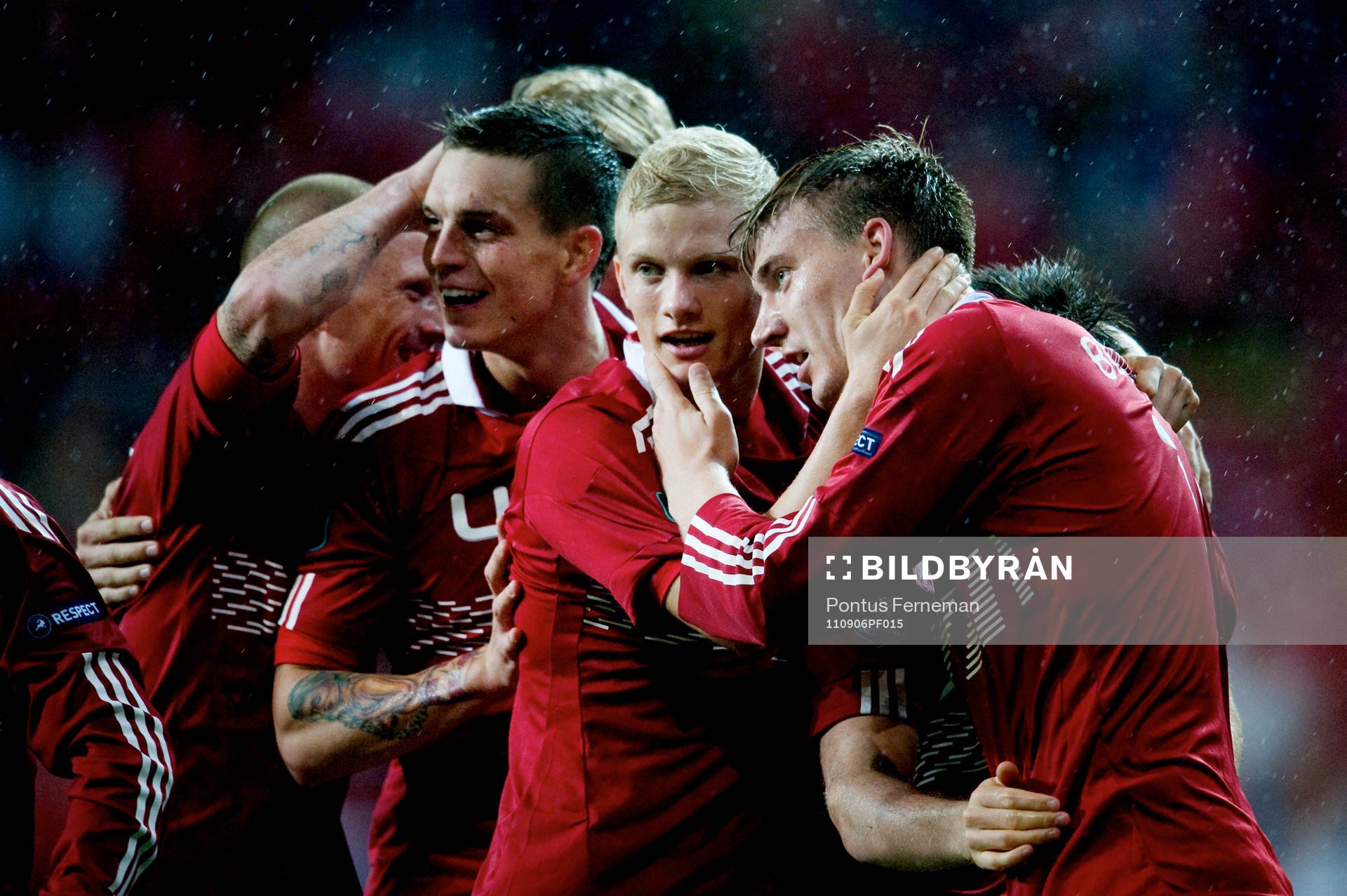 Niklas Bendtner, Danmark, jubel