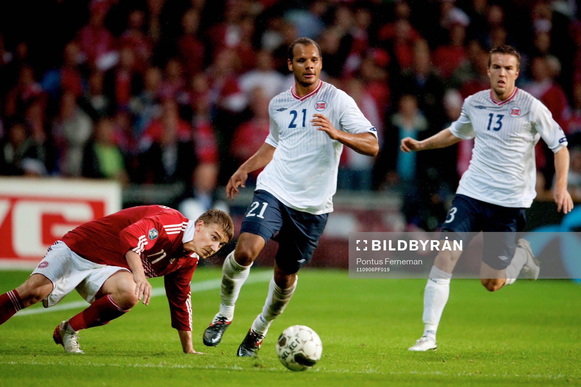 Niklas Bendtner, Danmark, Daniel Braaten, Norge