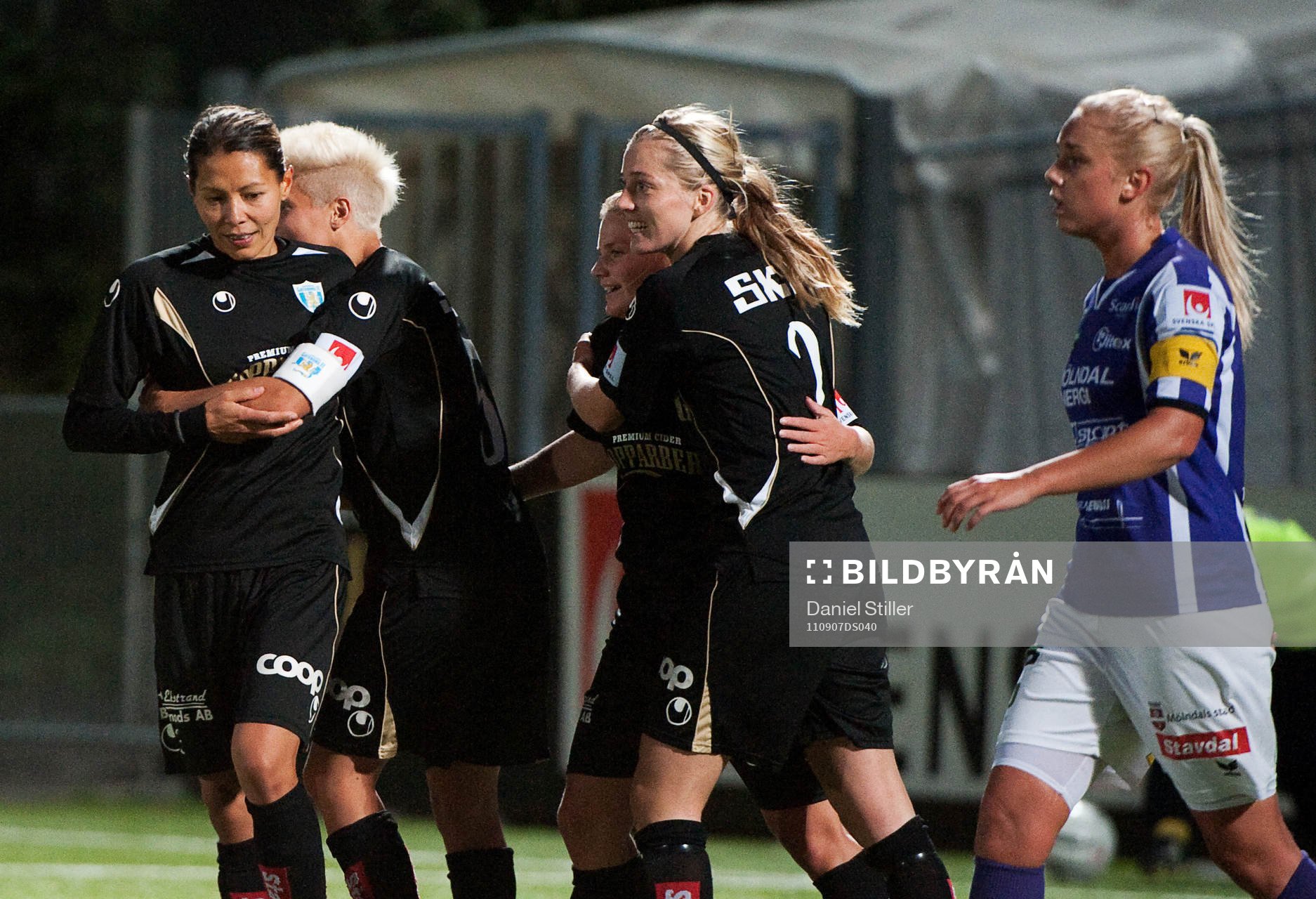 Sara Lindén, Göteborg, gör 2-1, jubel