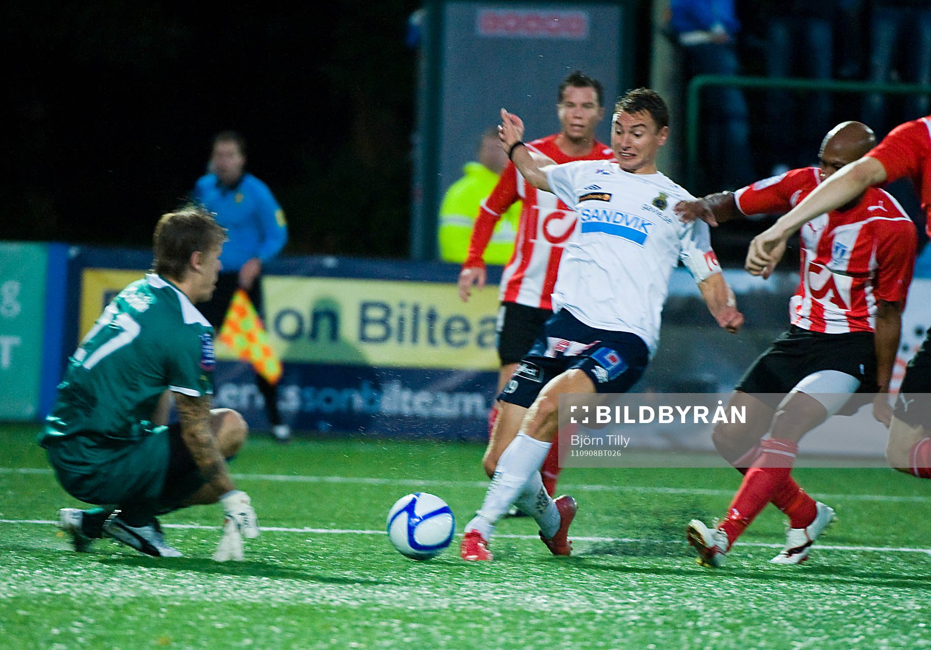 Johan Dahlin, målvakt, Malmö och Marcus Hansson, Gefle