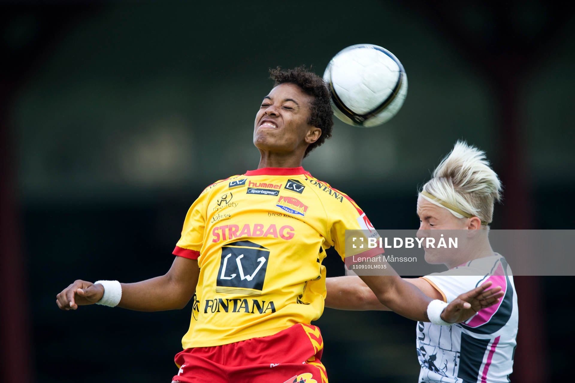 Elaine Moura, Tyresö, vinner nickduell mot Nilla Fischer,
