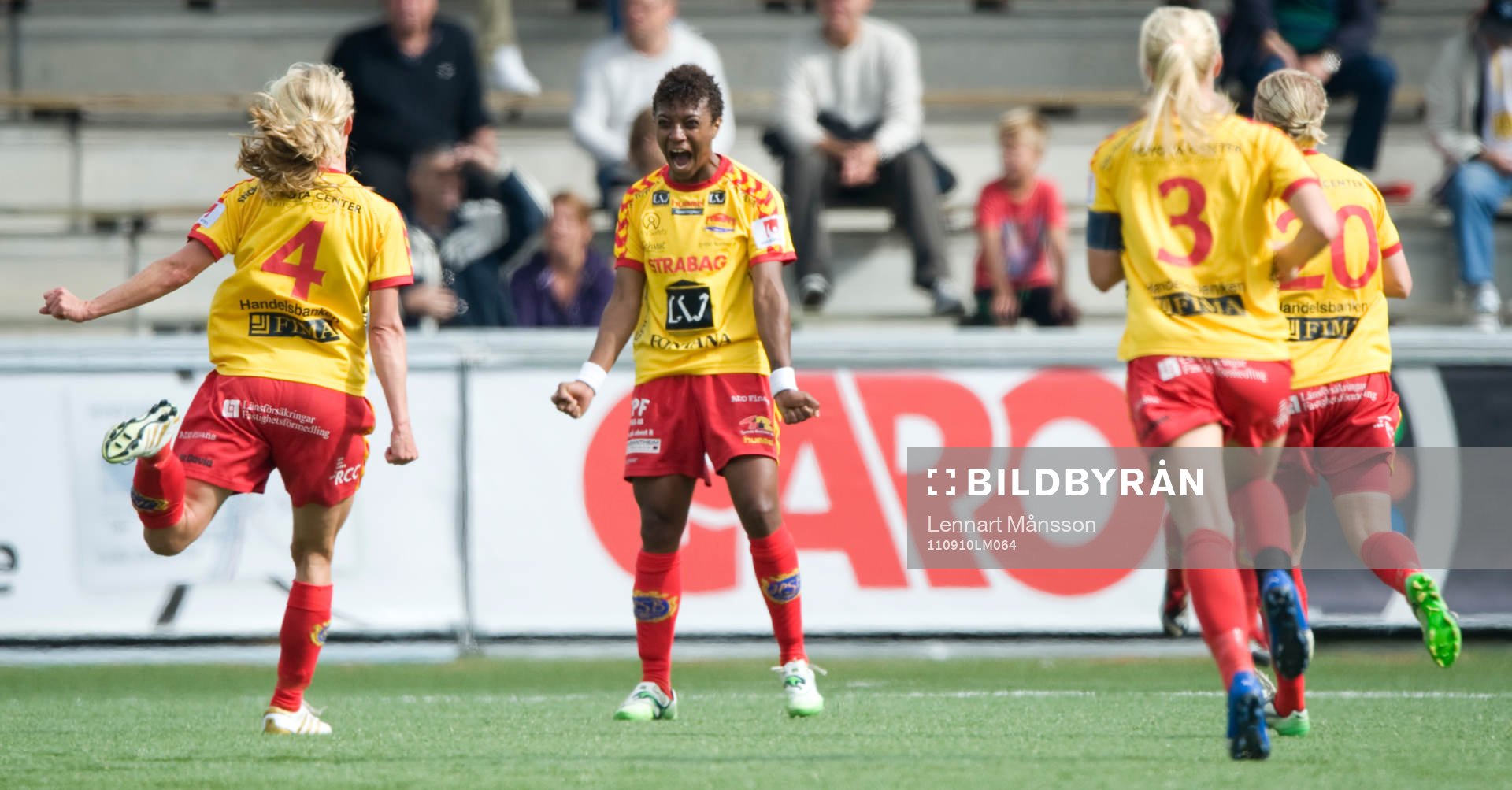 1-3, Elaine Moura, Tyresö, jubel