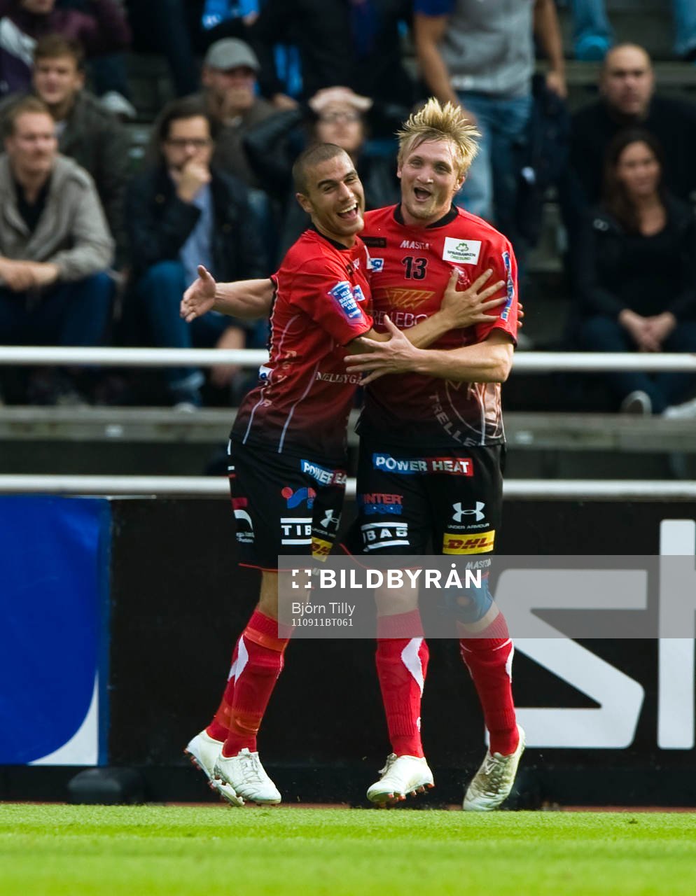 Erdin Demir och Fredrik Jensen, Trelleborg, jubel