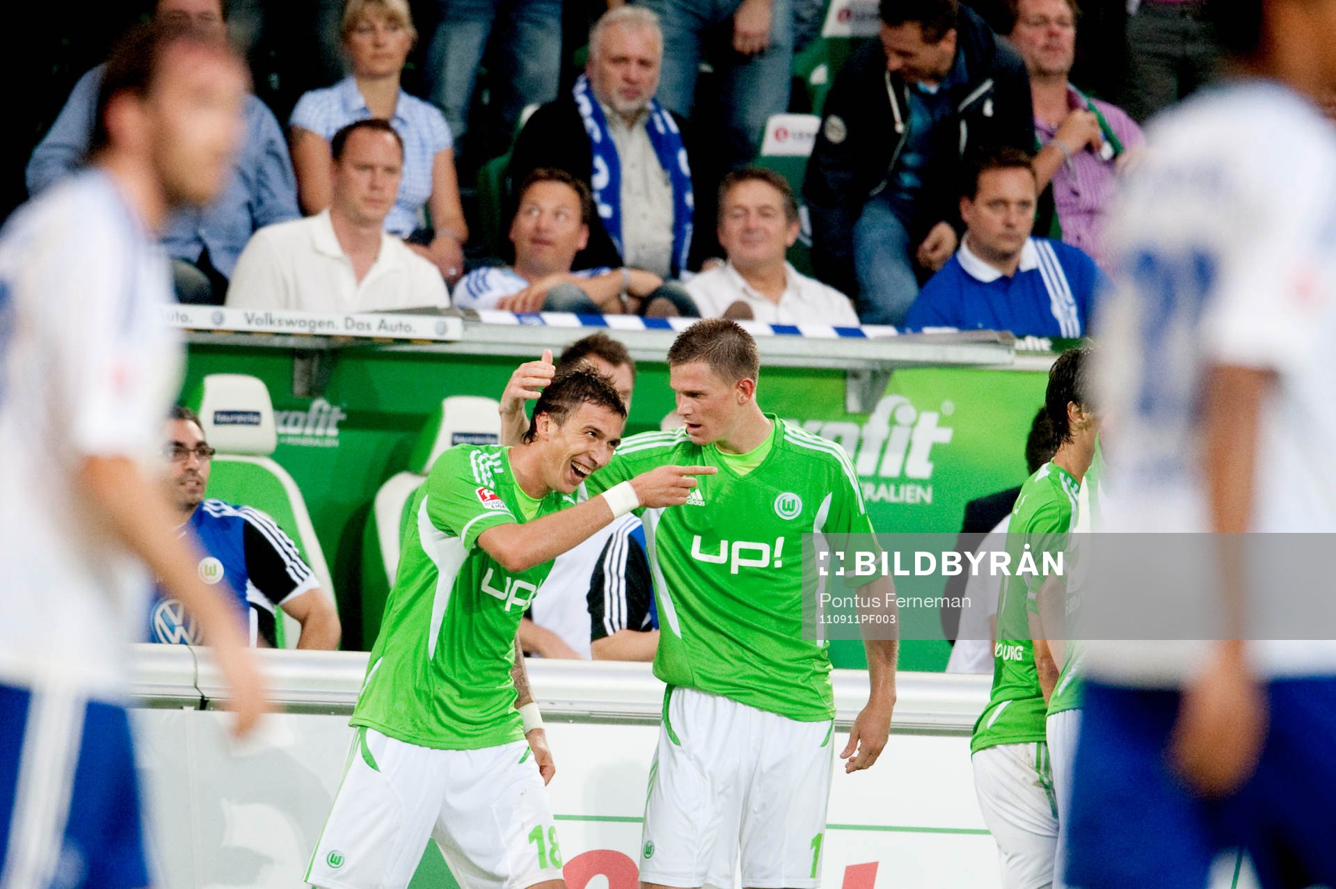  Mario Mandzukic, Wolfsburg, jubel.
