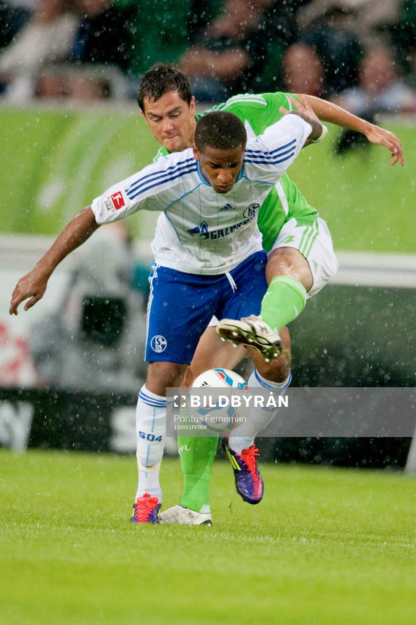 Marcel Schäfer, Wolfsburg, Jefferson Farfan, Schalke