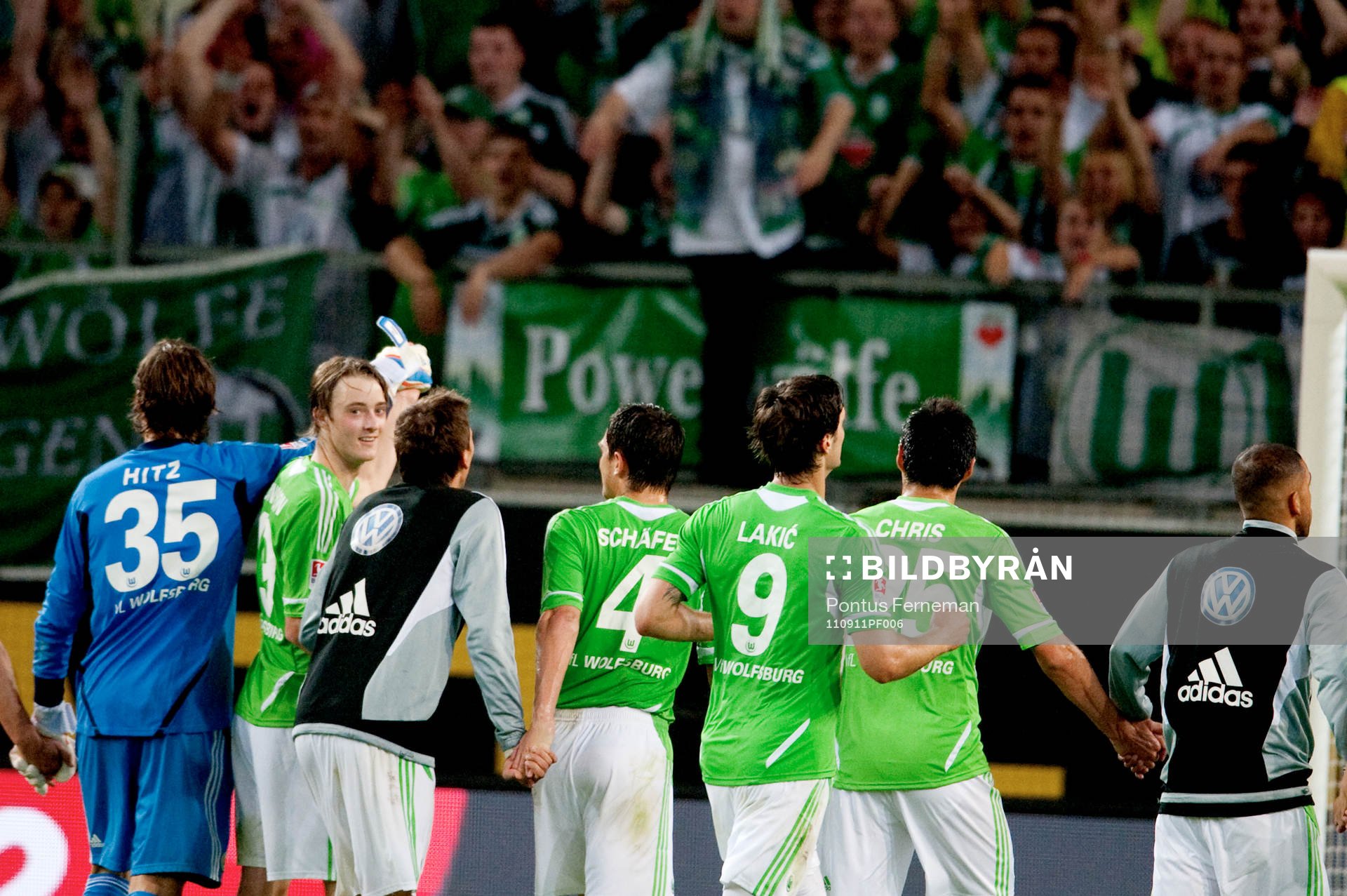   Rasmus Jönsson, Wolfsburg, jubel.