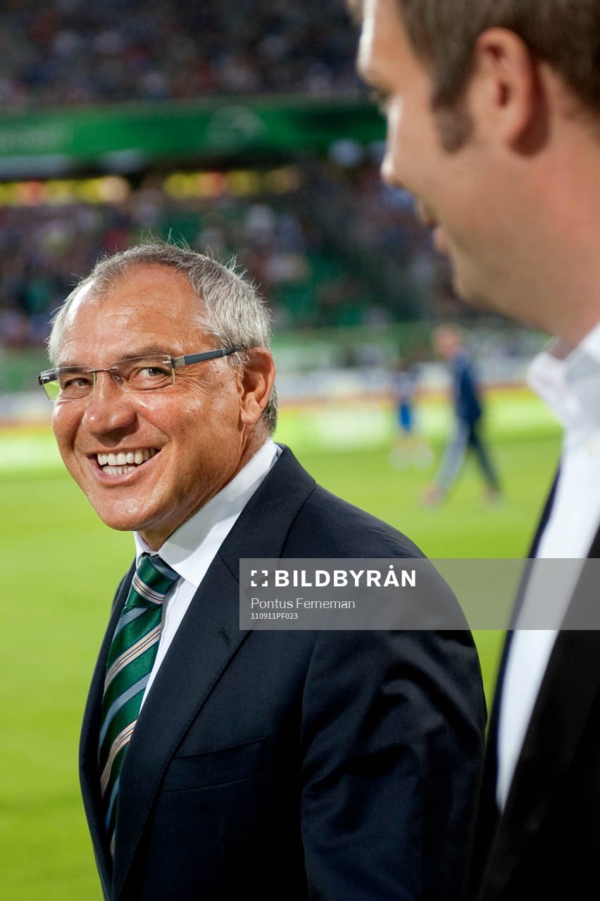  Felix Magath, tränare, Wolfsburg.