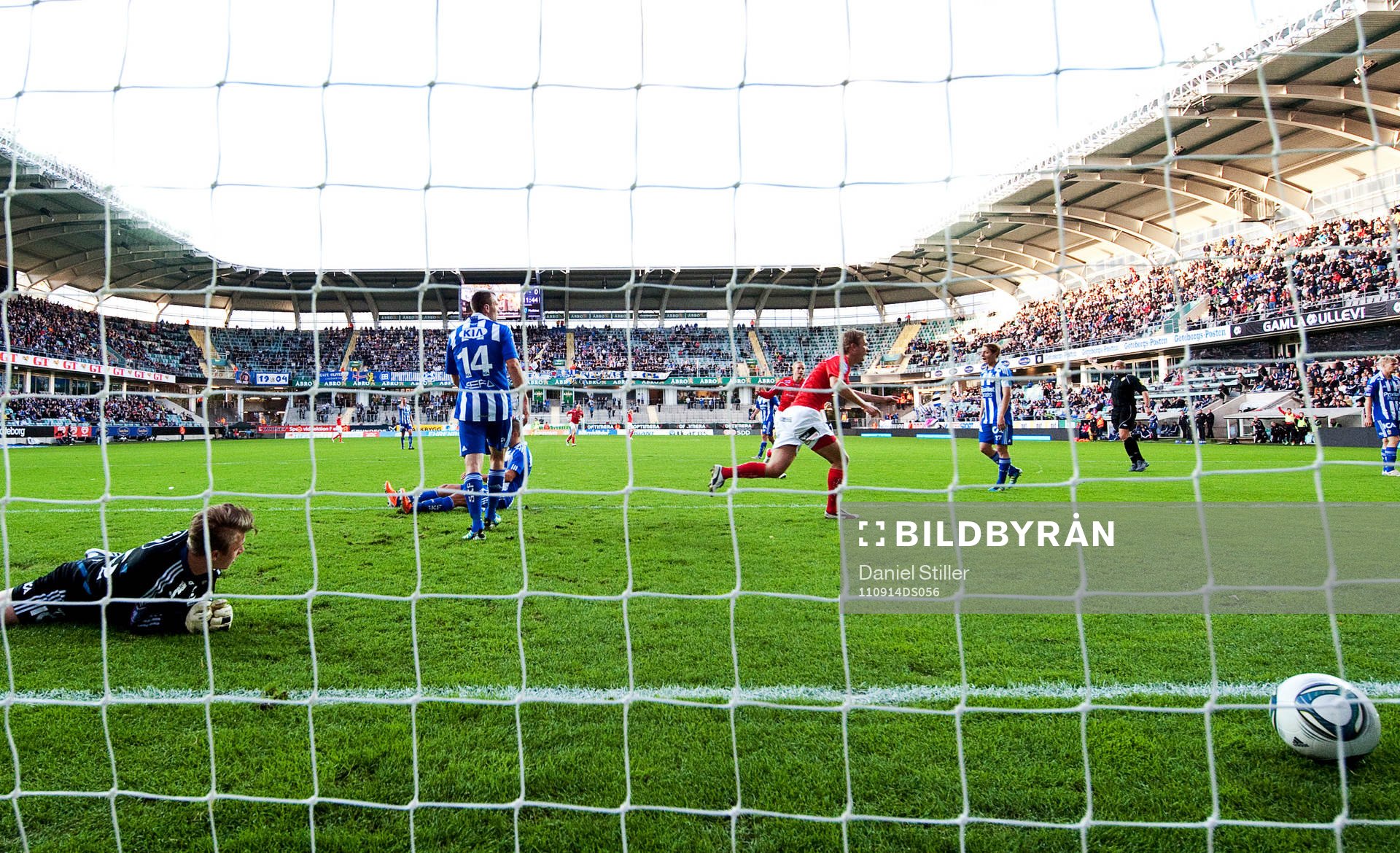 Erik Israelsson, Kalmar, gör 0-1, jubel