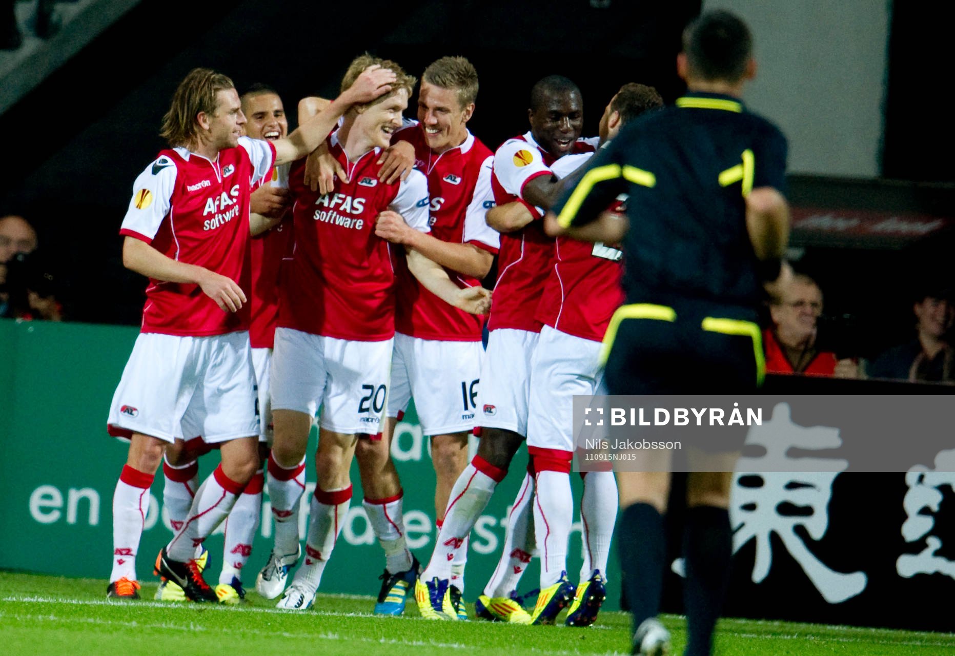  Rasmus Elm, Pontus Wernbloom, AZ Alkmaar, jubel.