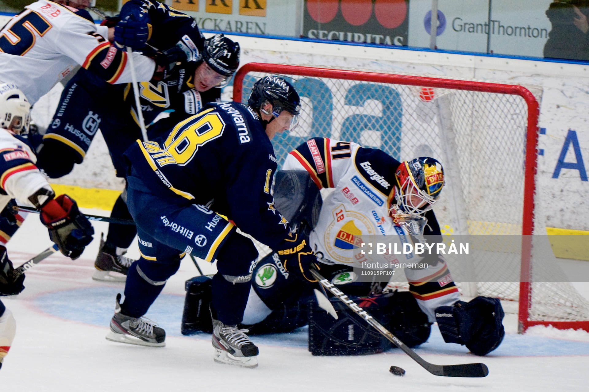 Jesper Fasth, Hv71, Gustaf Wesslau, målvakt, Djurgården
