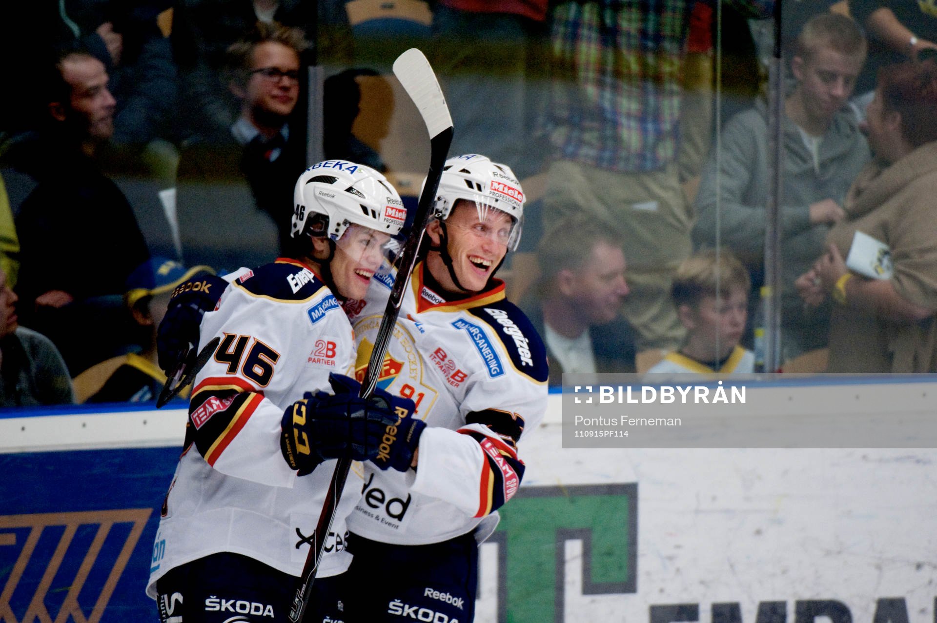 Pontus Åberg, Philip Holm, Djurgården, jubel, 2-0
