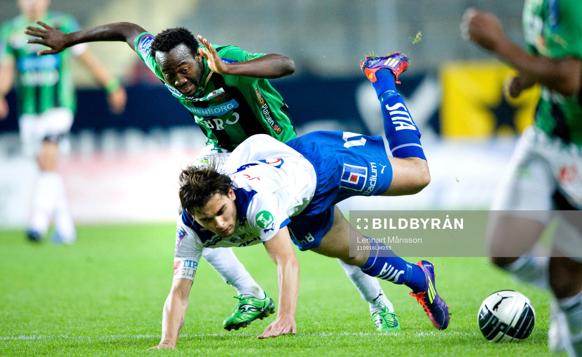 Reuben Ayarna, Gais, fäller Astrit Ajdarevic, Norrköping