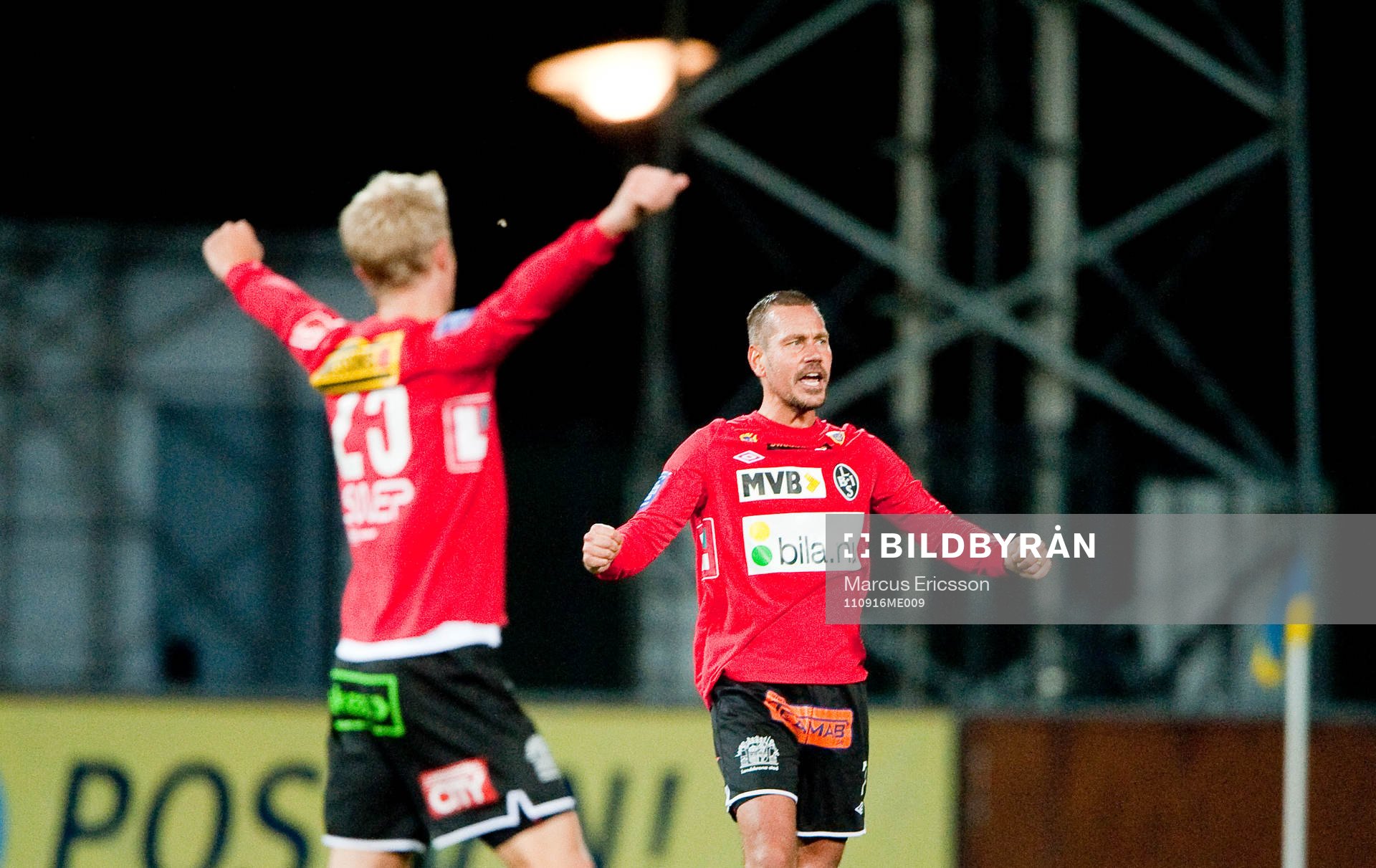  Landskronas Marcus Lantz jubel på slutsignal
