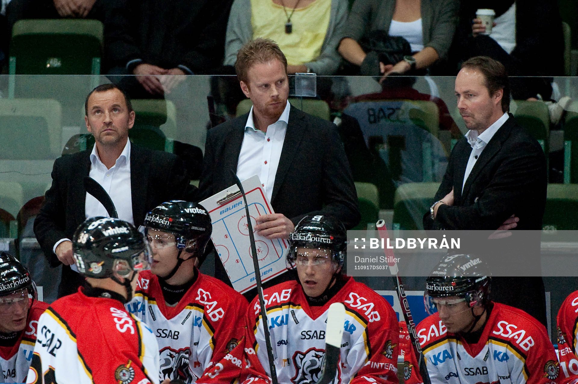 Thomas Berglund, assisterande tränare, Jonas Rönnqvist,