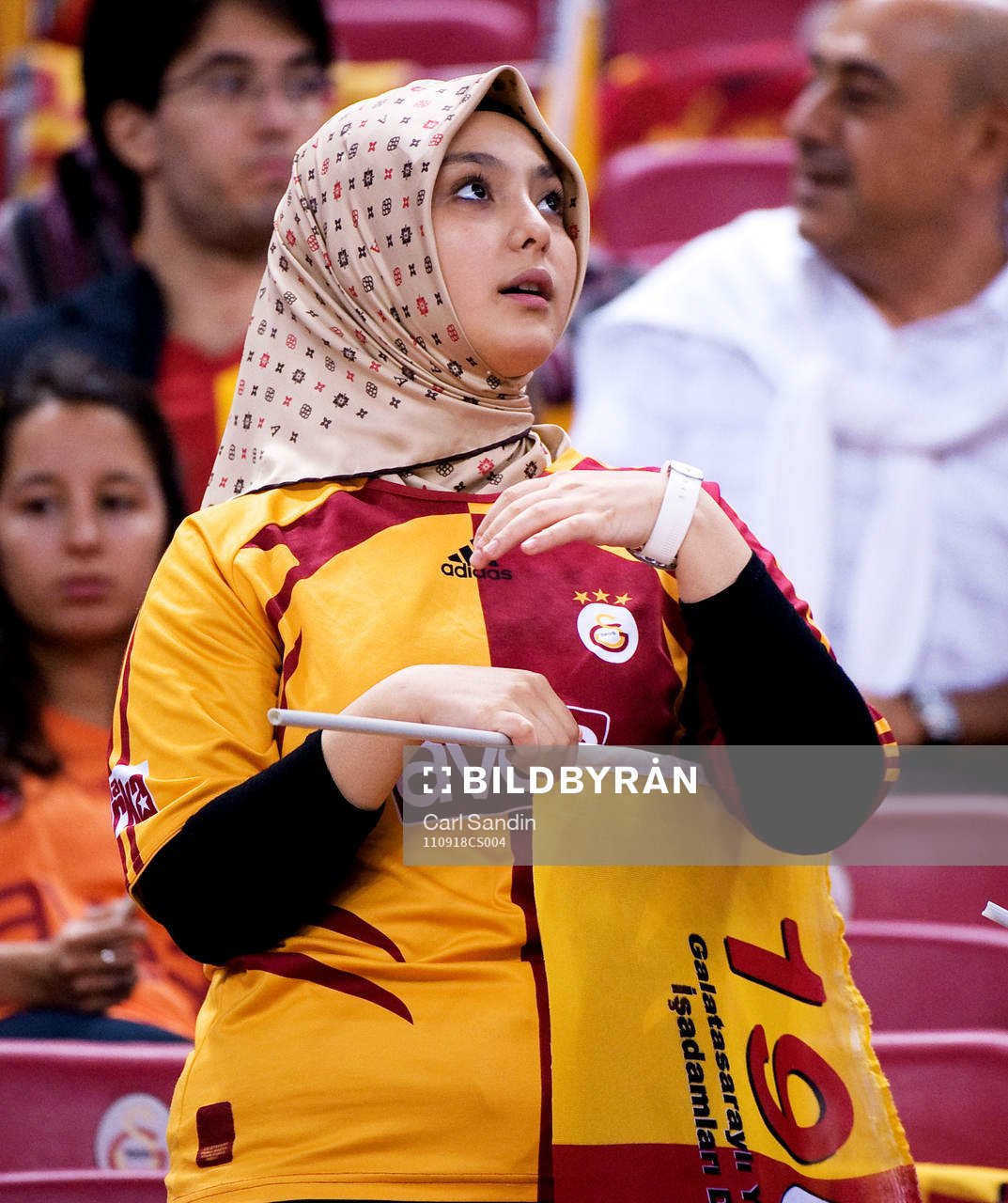 Galatasaray, supporter, fan, kvinna