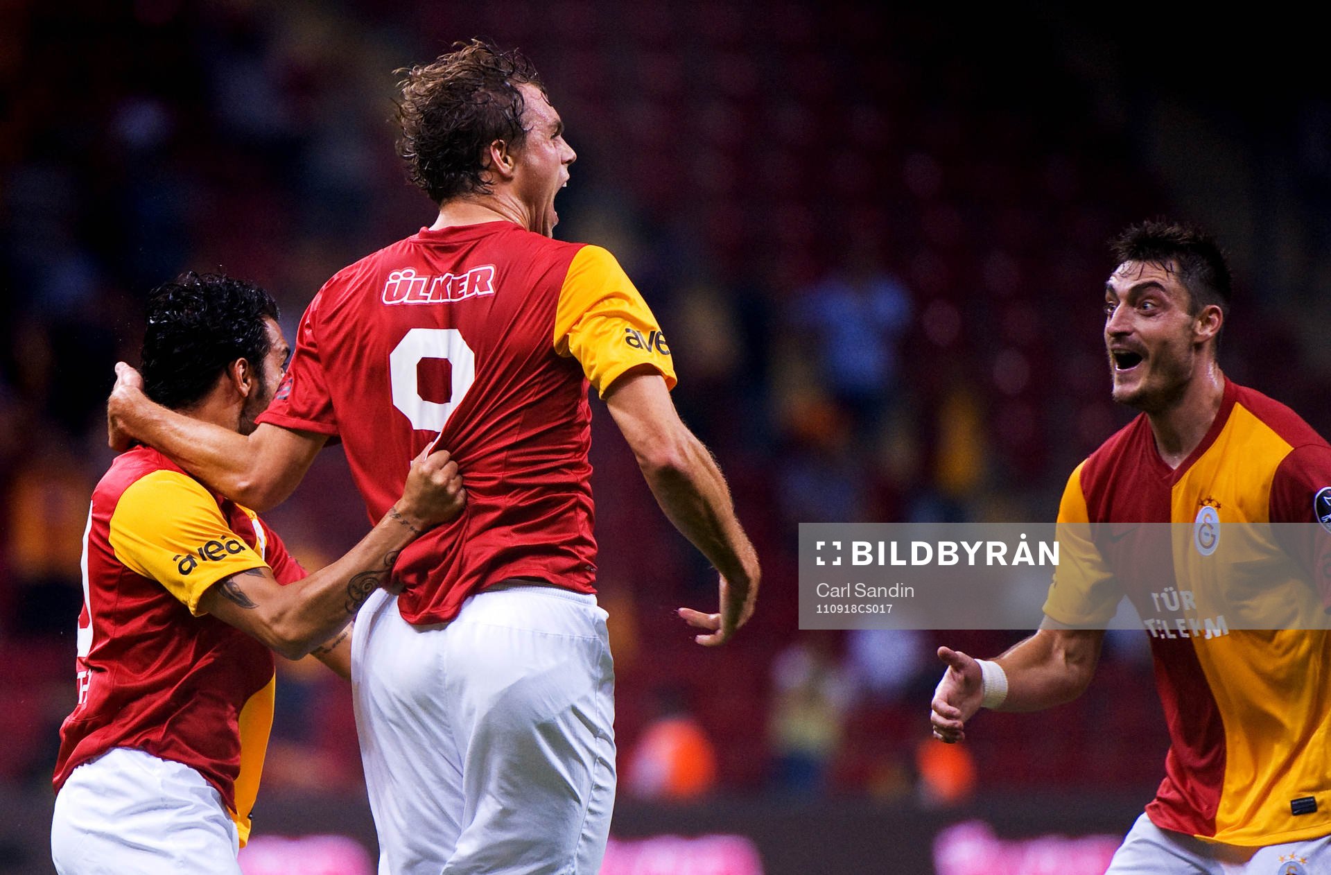 Johan Elmander, Galatasaray, jubel, glädje