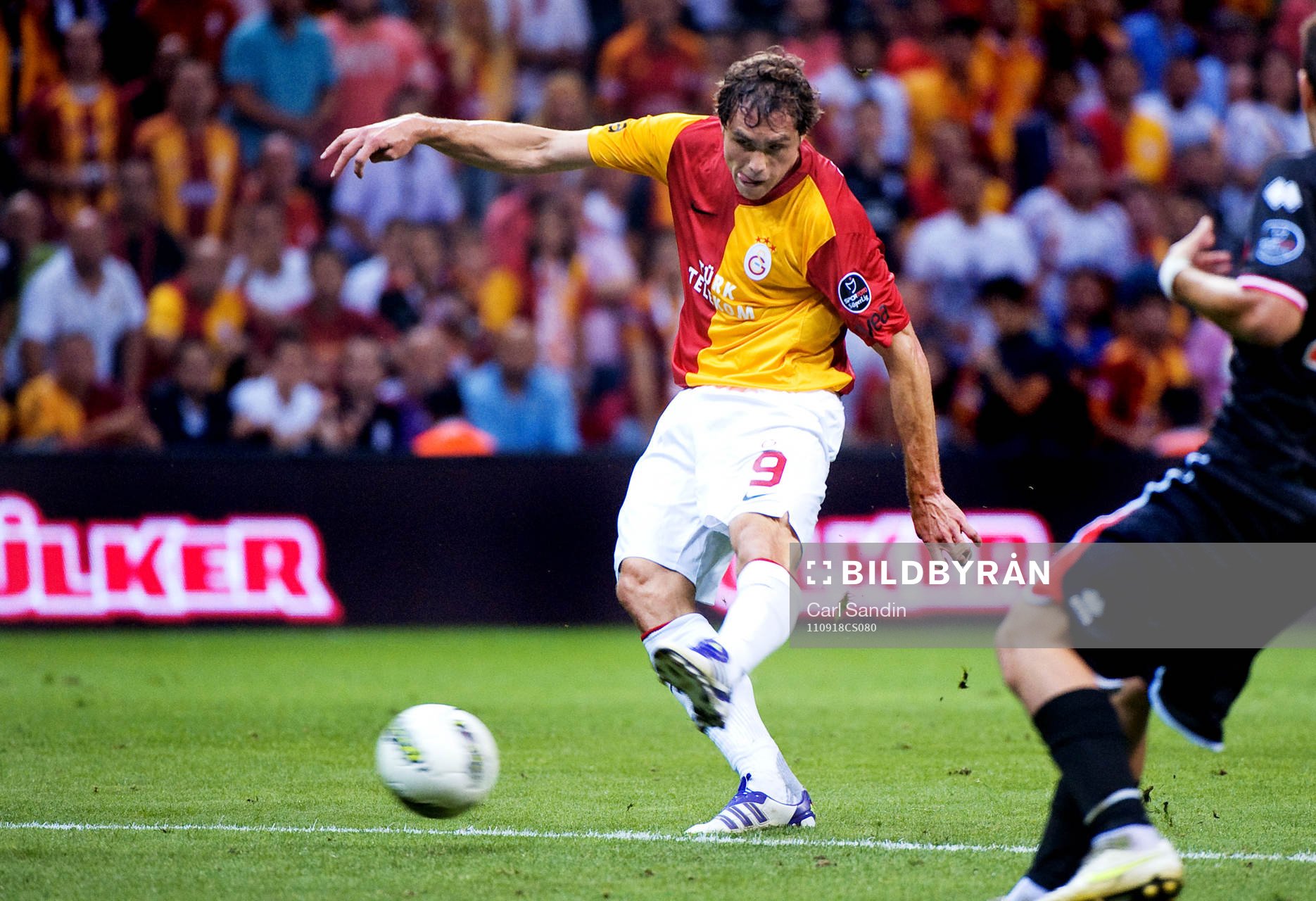 Johan Elmander, Galatasaray, gör 2-1