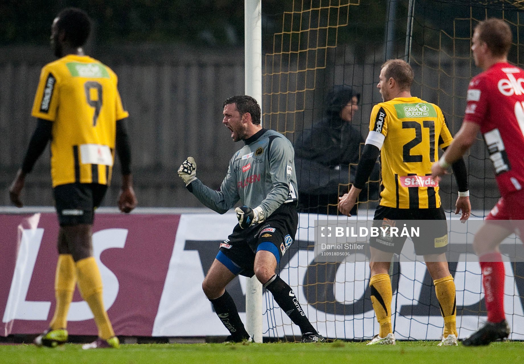 Jesper Christiansen, målvakt, Elfsborg, räddar en straff