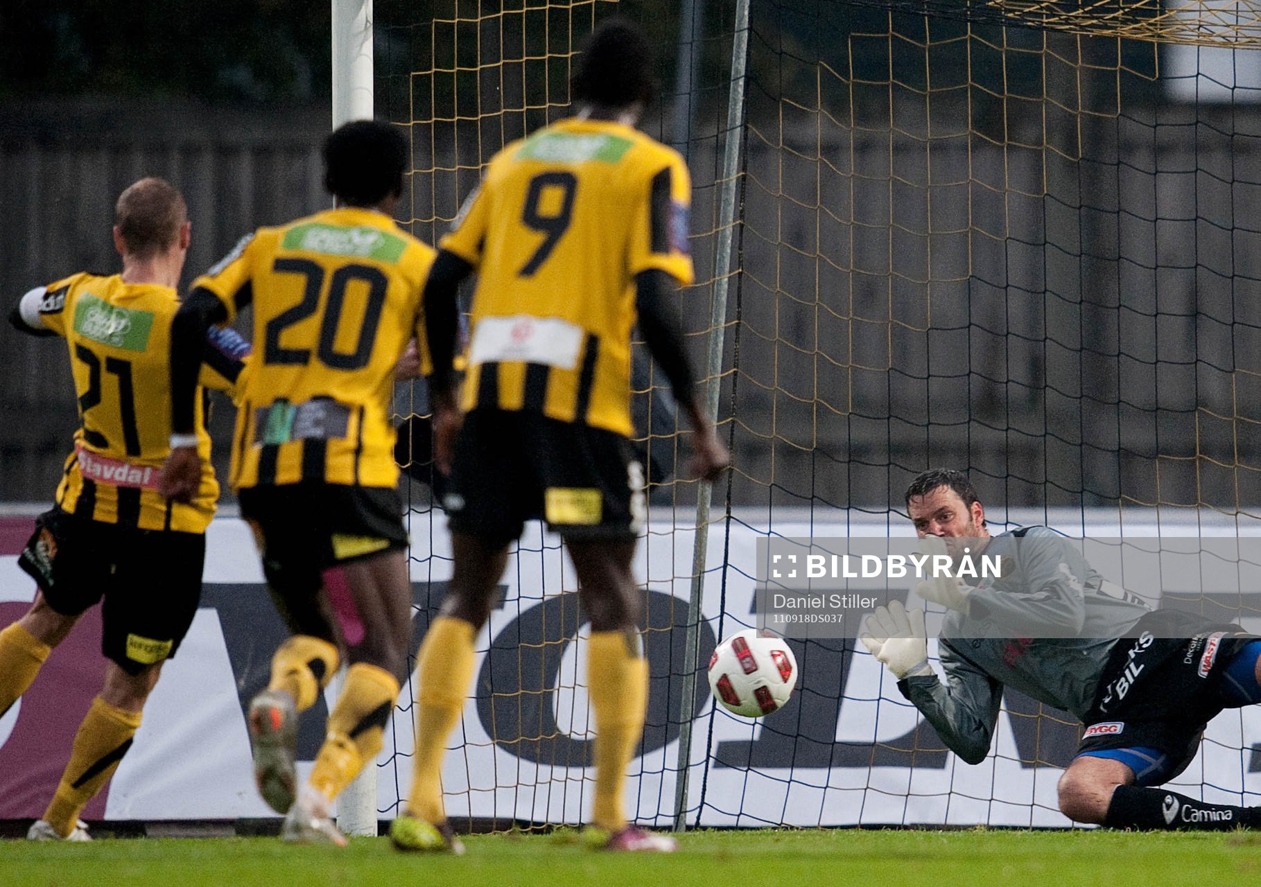 Jesper Christiansen, målvakt, Elfsborg, räddar en straff