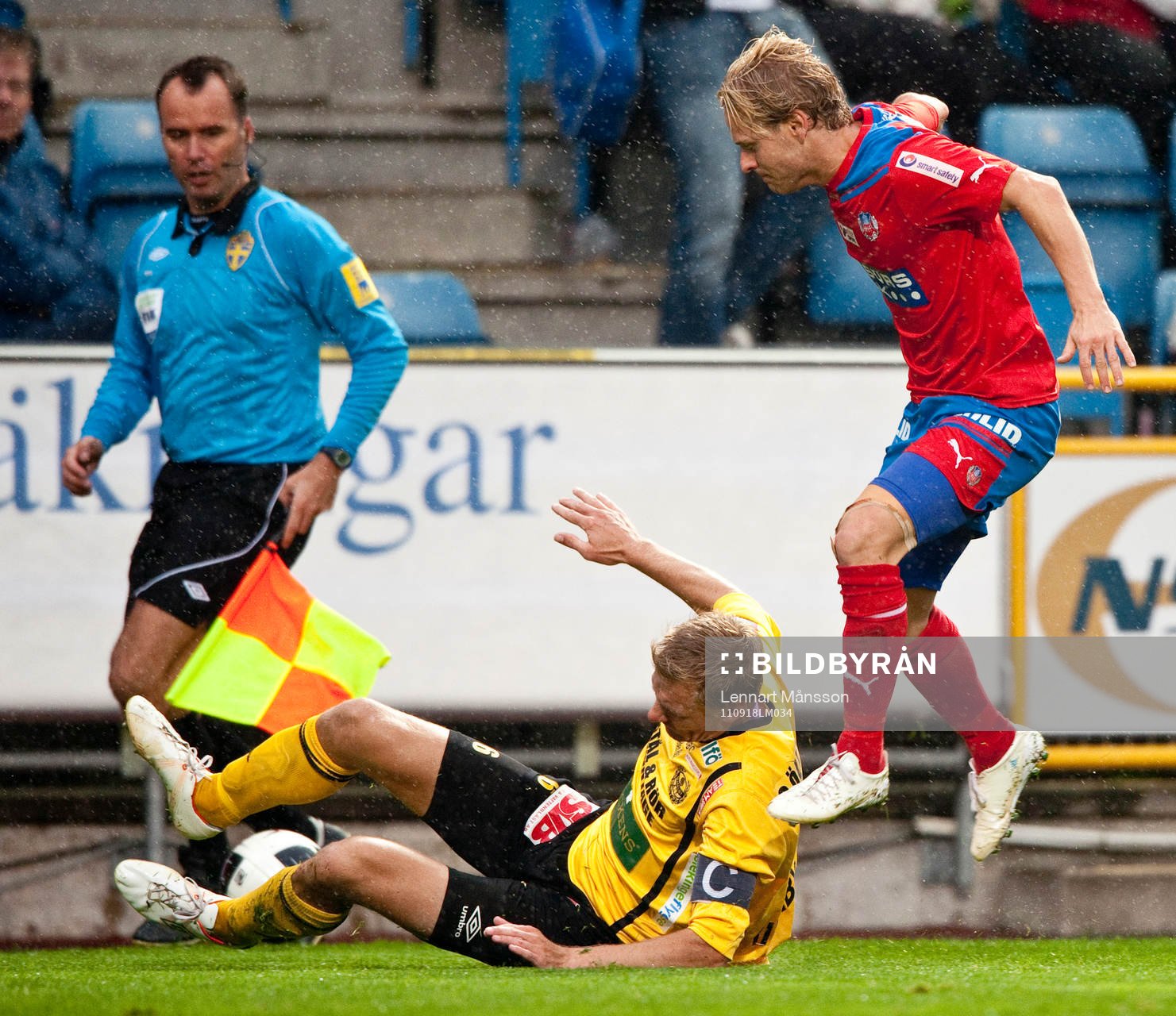 Patrik Rosengren,  Mjällby mot Erik Sundin, Helsingborg
