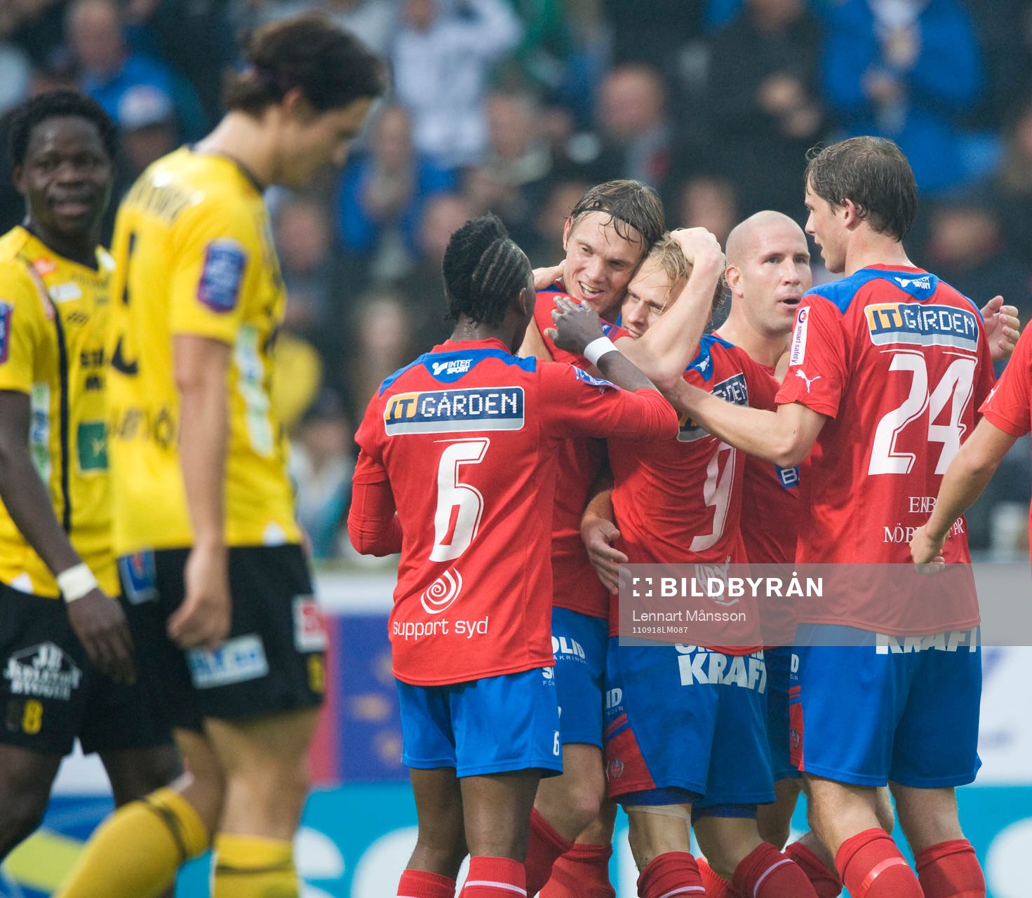 3-0, Erik Sundin, Helsingborg. Jubel, depp