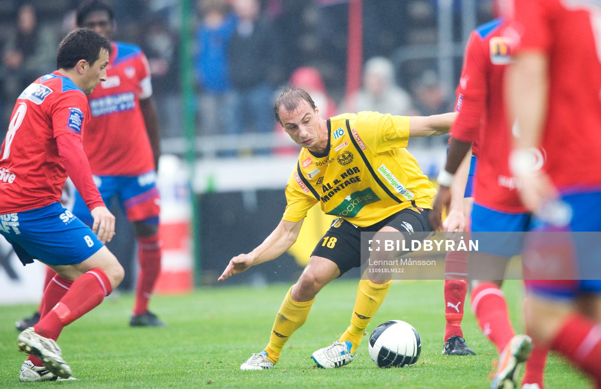 Pär Eriksson, Mjällby, mot många röda